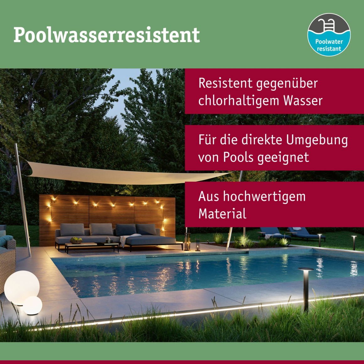 Plug & Shine Pendelleuchte Mapalo IP44 3000K 2W Anthrazit - Paulmann - 93103