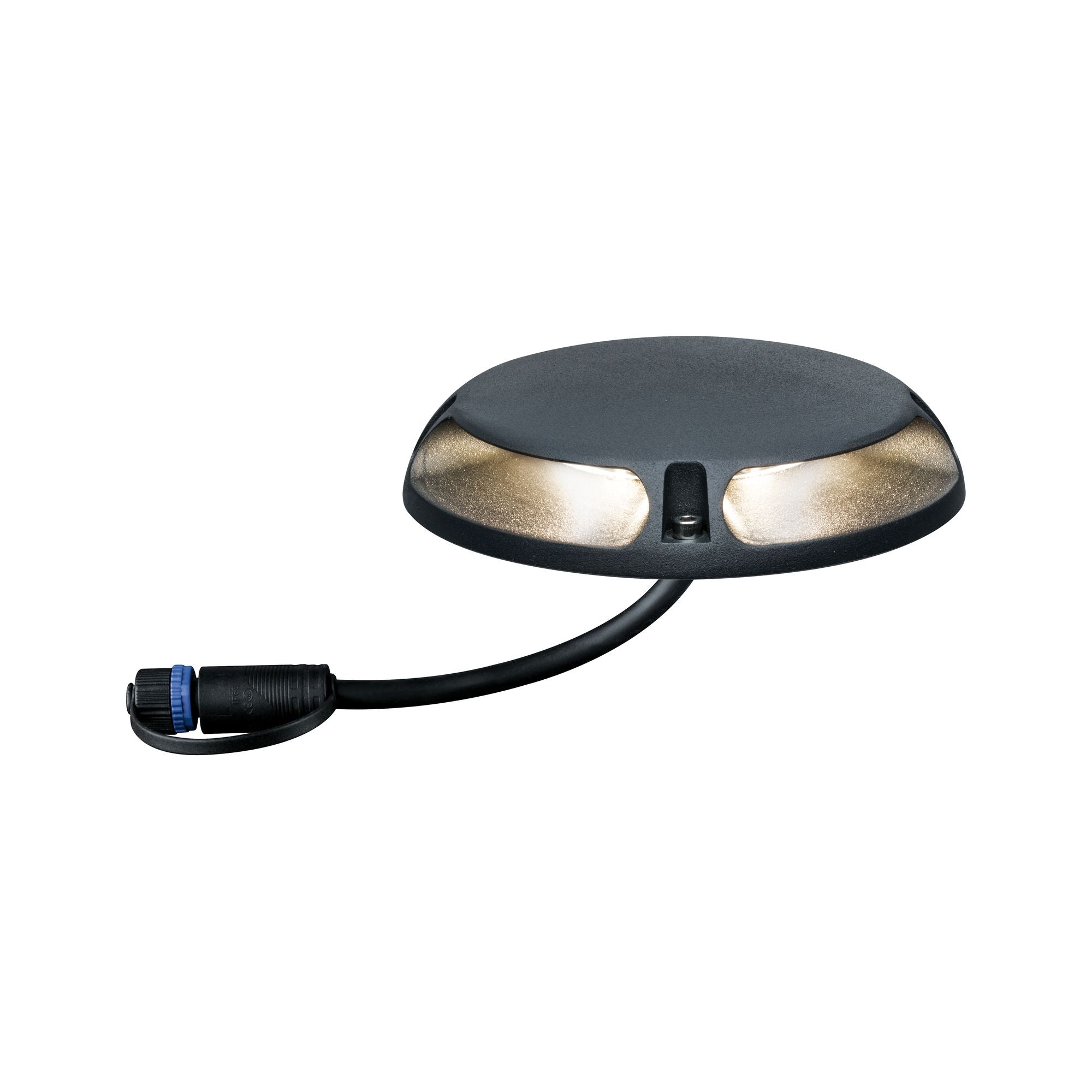 Plug & Shine Warmweiß Einzelspot Zweifacher Lichtaustritt, 180° IP67 3000K 2x3,3W Anthrazit - Paulmann - 93920