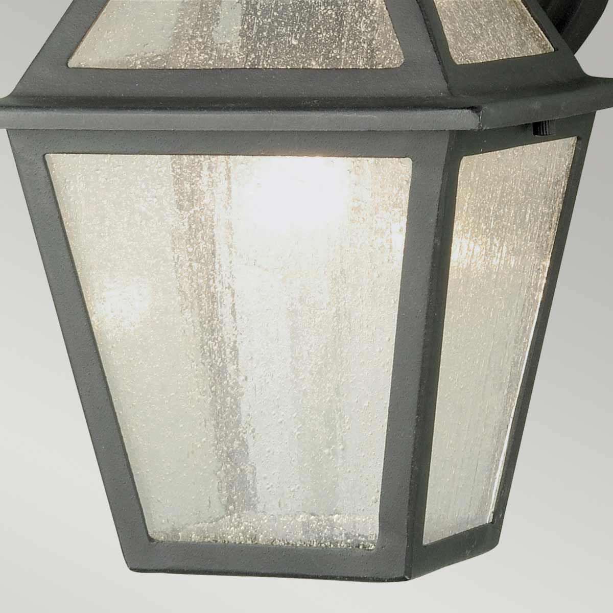 Polruan 1 - flammige Wandlaterne - Schlammschwarz - Elsteadlighting - POLRUAN