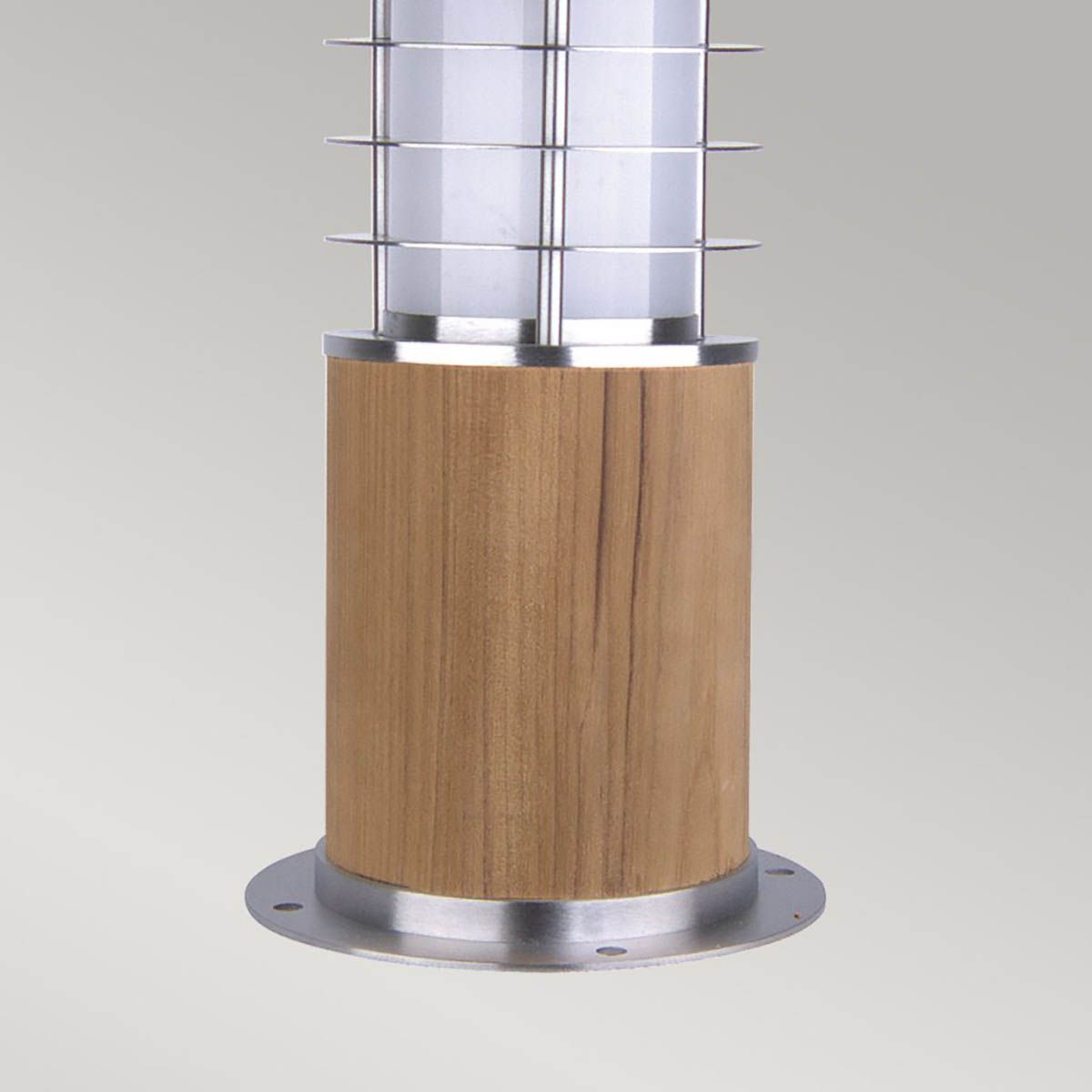 Poole 1 - flammiger Mini - Poller - Teak und Edelstahl - Elsteadlighting - GZ - POOLE - MB