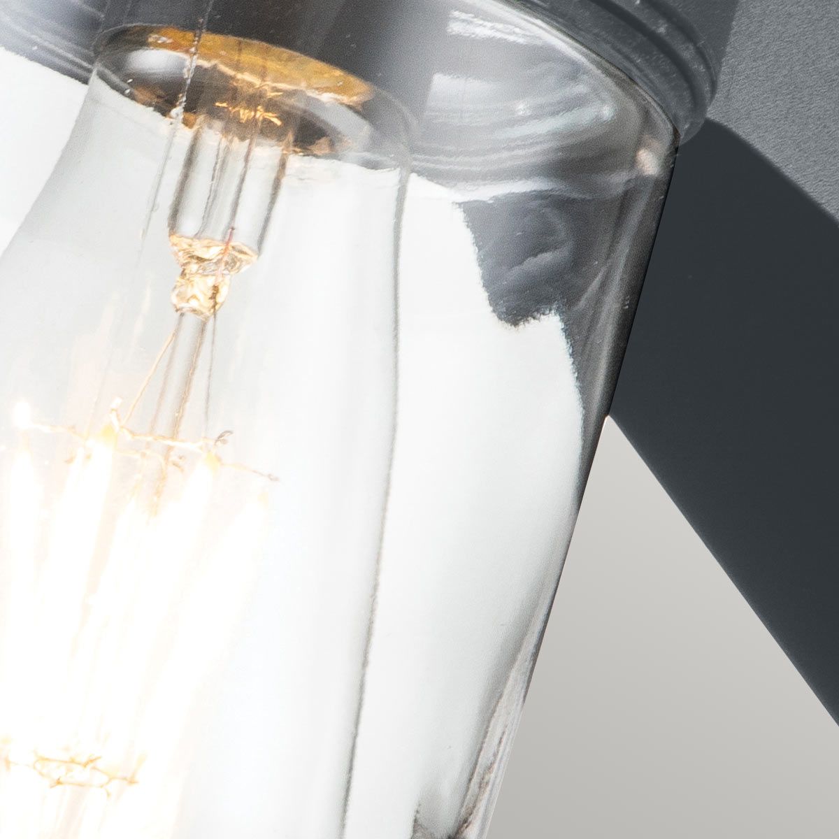 Portfino 1 - flammige Wandlaterne - Grau - Elsteadlighting - PORTOFINO