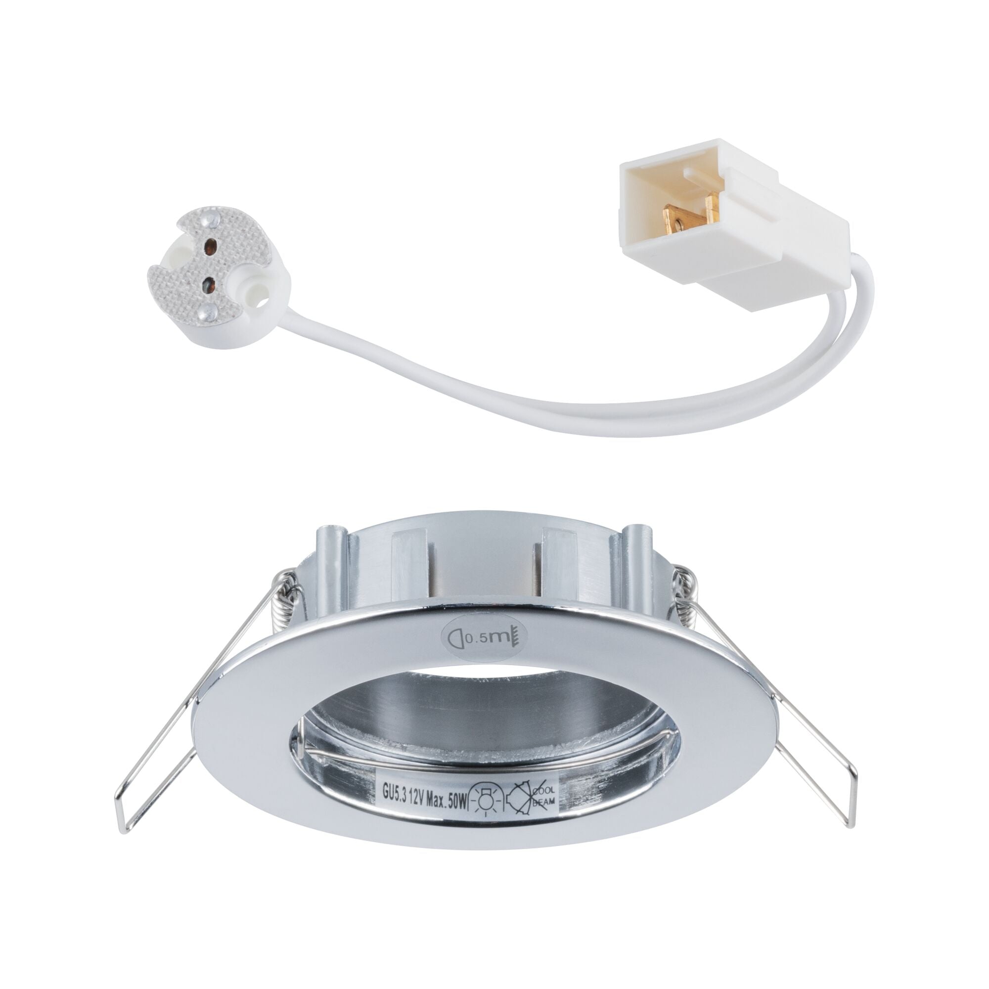 Premium Einbauleuchte IP44 rund 79mm GU5,3 max. 50W 230/12V dimmbar Chrom - Paulmann - 17946