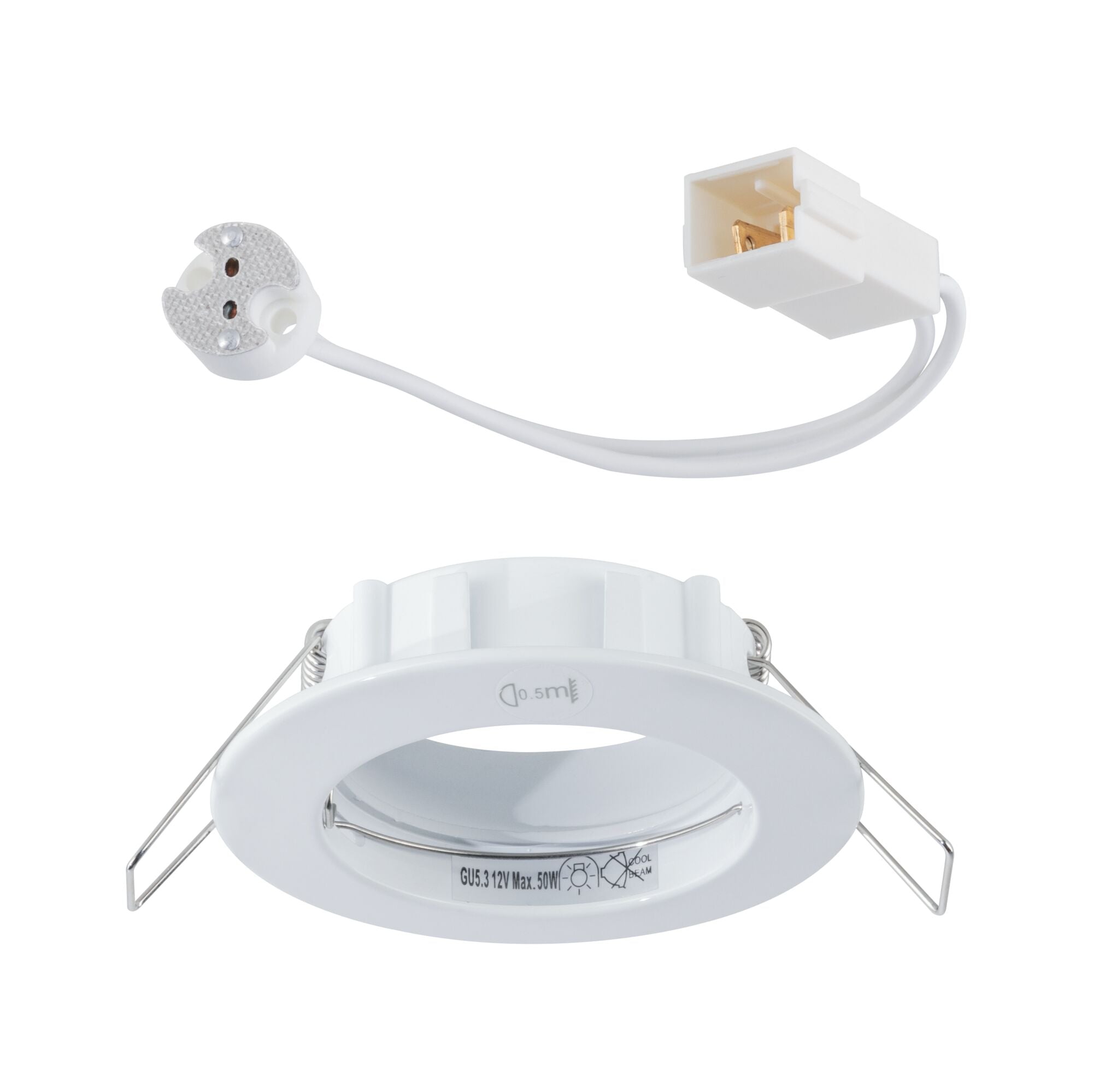 Premium Einbauleuchte IP44 rund 79mm GU5,3 max. 50W 230/12V dimmbar Weiß - Paulmann - 17943