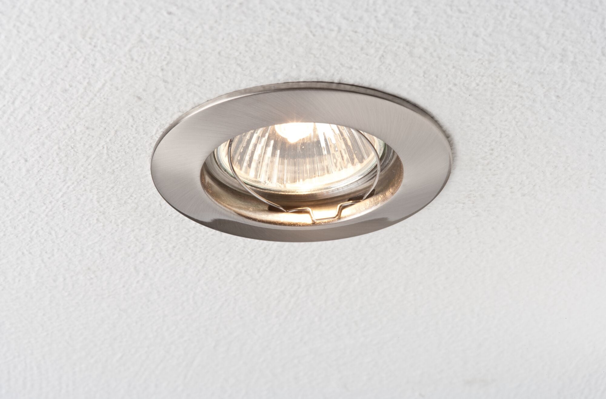 Premium LED Einbauleuchte IP44 rund 79mm GU10 max. 50W 230V dimmbar Eisen gebürstet - Paulmann - 5796