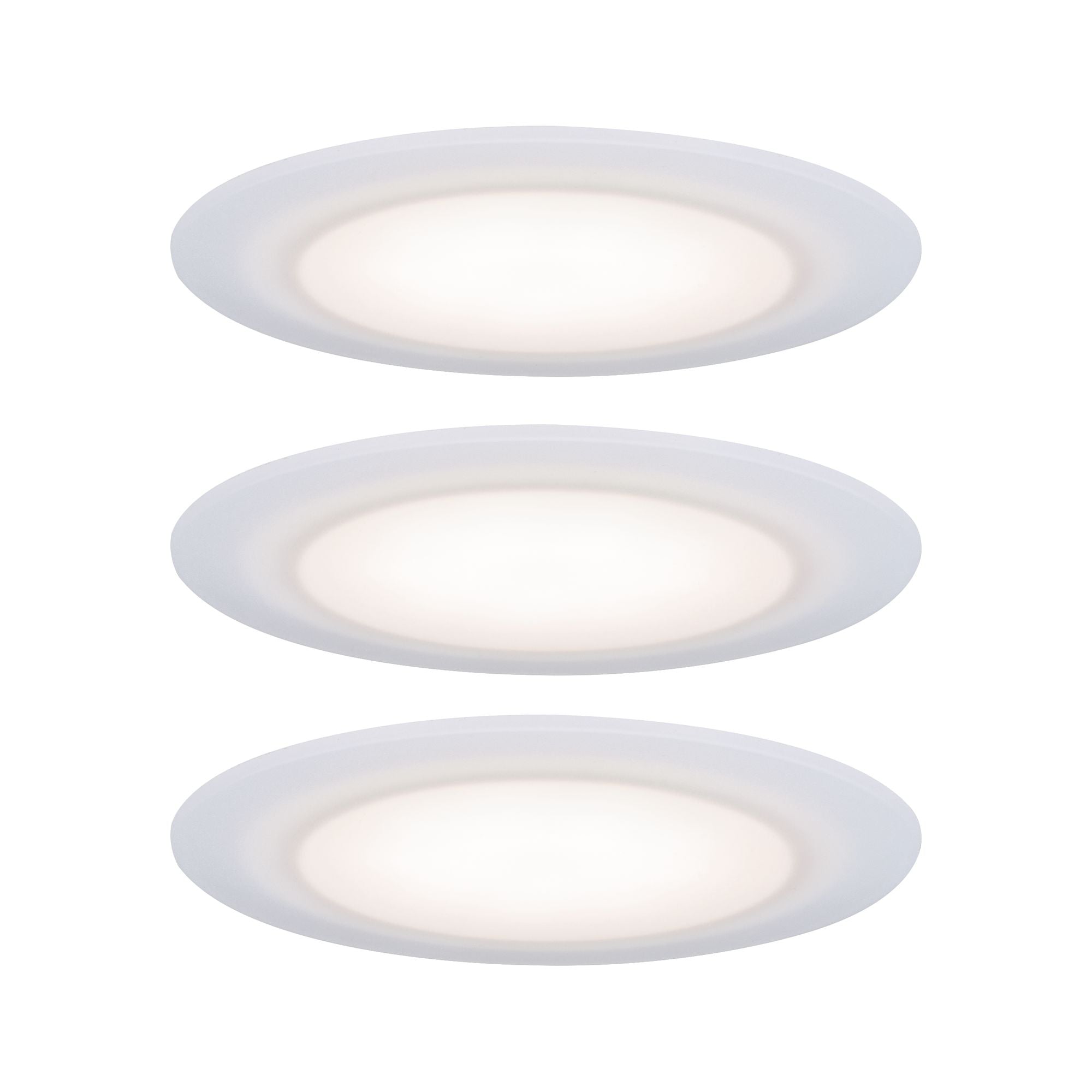 Premium Suon Basisset IP44 rund 90mm 3x5W 3x450lm 230V dimmbar 2700K Satin/Weiß - Paulmann - 99940