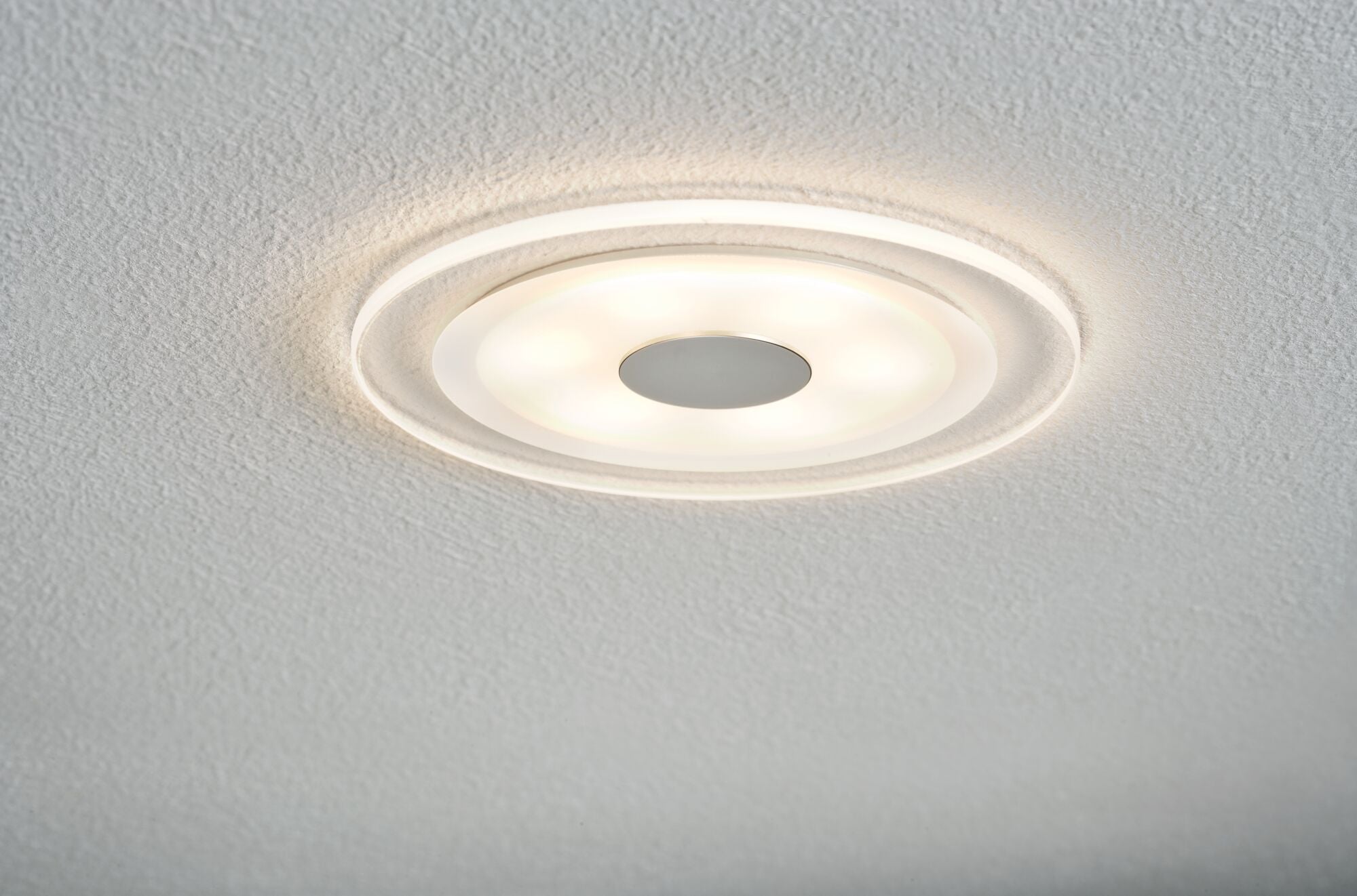 Premium Whirl Basisset rund 150mm 3x6,9W 3x450lm 230V 3000K Alu gedreht/Satin - Paulmann - 92543