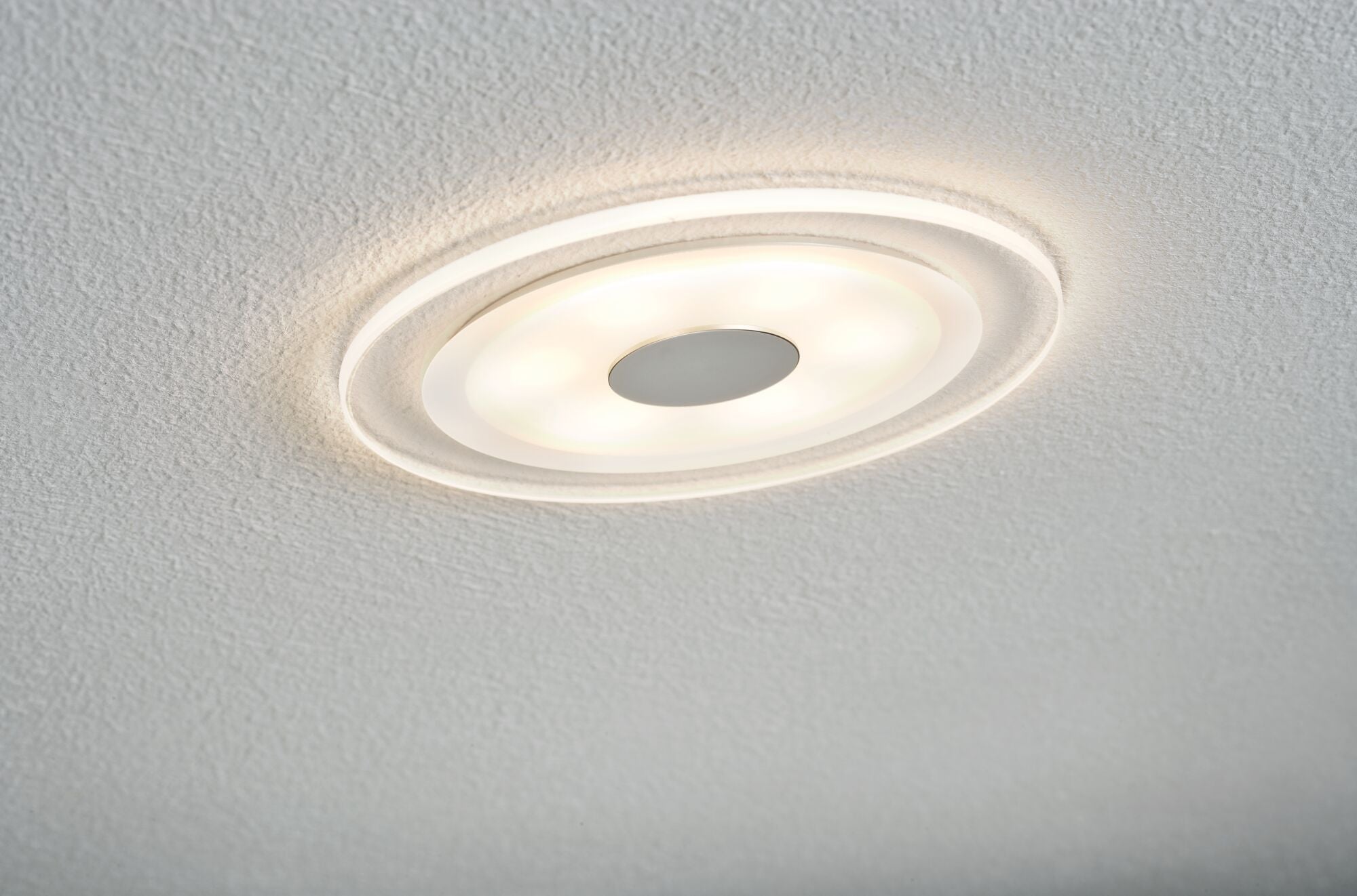 Premium Whirl Einzelleuchte rund 150mm 6,9W 450lm 230V 3000K Alu gedreht/Satin - Paulmann - 92535