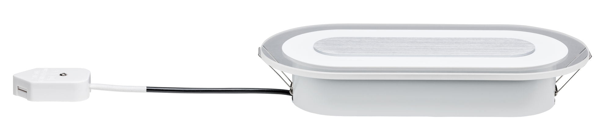 Premium Whirl Einzelleuchte rund 230x115mm 5,8W 220lm 230V dimmbar 3000K Alu gedreht/Satin - Paulmann - 92908