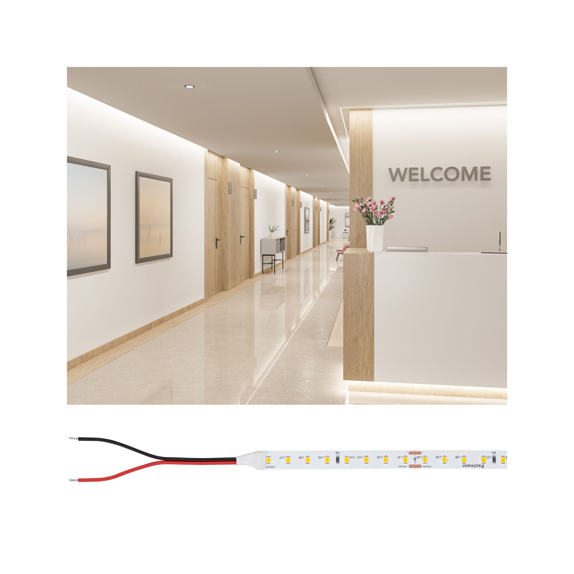 Pro Strip Gold P75 927 10m 55W 750lm/m 96 LEDs/m 2700K - Paulmann - 78449