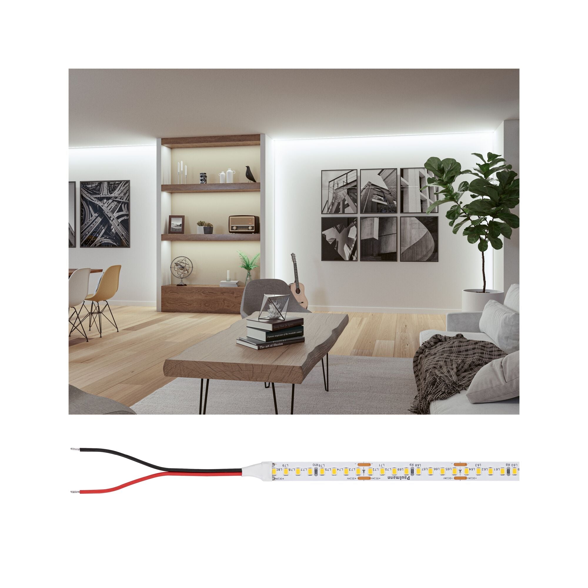 Pro Strip Silver P150 840 5m 50W 1530lm/m 160 LEDs/m 4000K - Paulmann - 76023