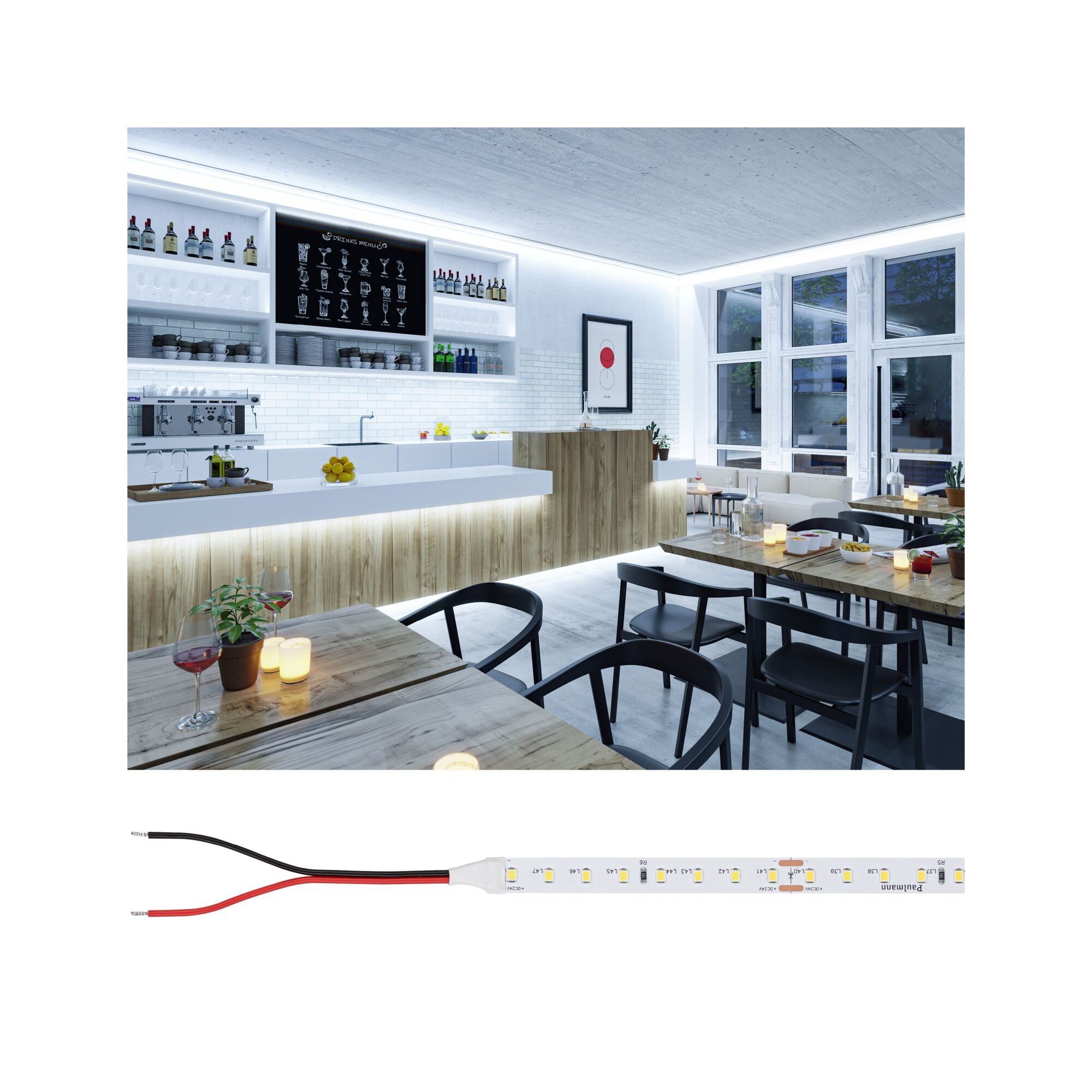 Pro Strip Silver P75 865 10m 42W 750lm/m 96 LEDs/m 6500K - Paulmann - 76028
