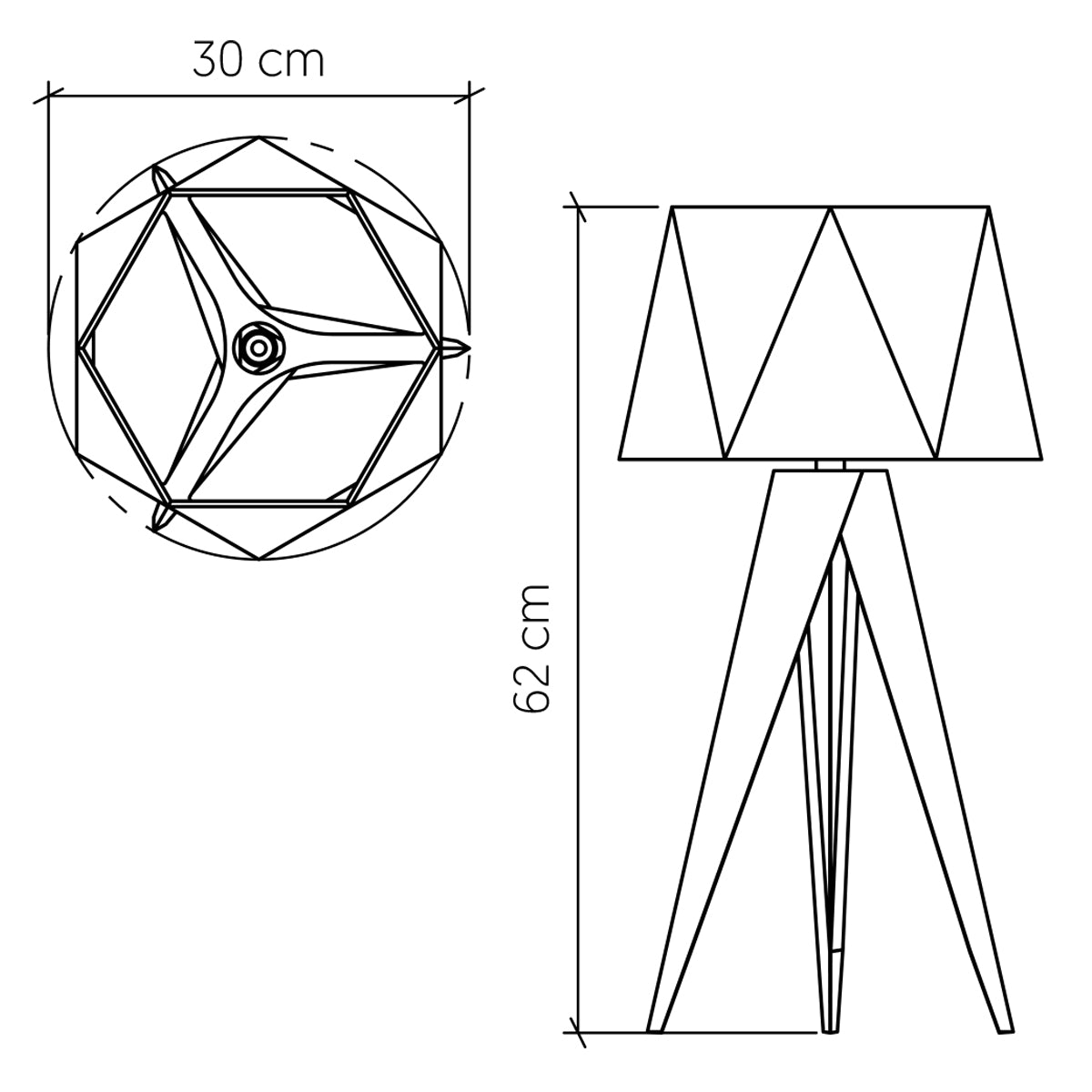 Angular Tischleuchte