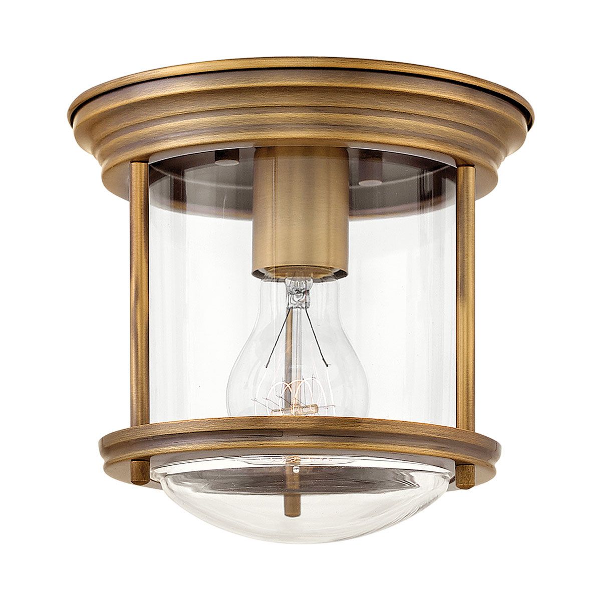 Hadrian Deckenleuchte – Clear Glass / Brushed Bronze
