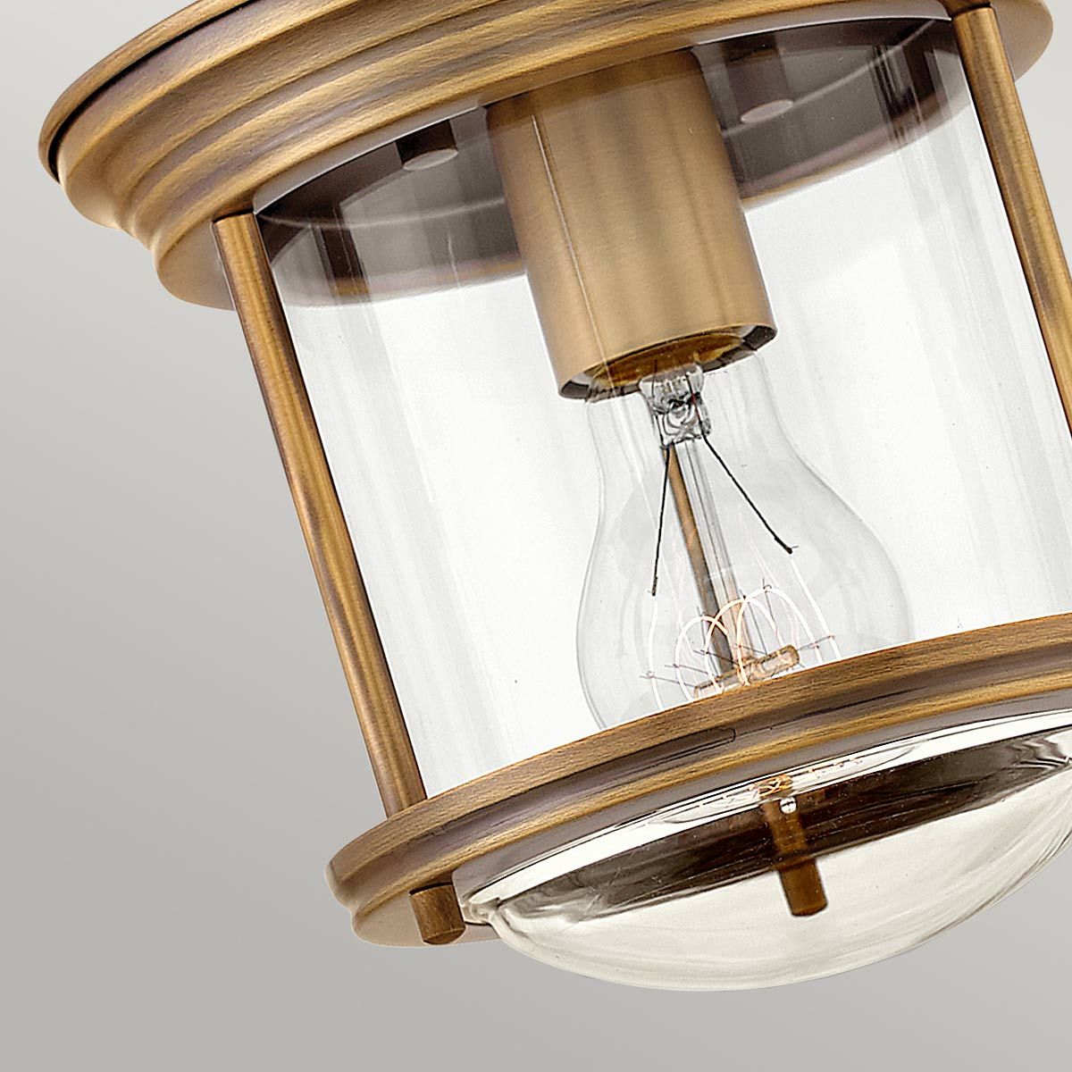 Hadrian Deckenleuchte – Clear Glass / Brushed Bronze
