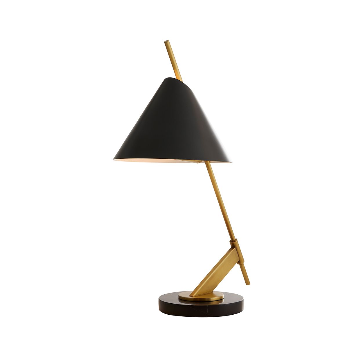 Arteriors Jenkins Tischleuchte 1-flammig in Bronze und Antikmessing
