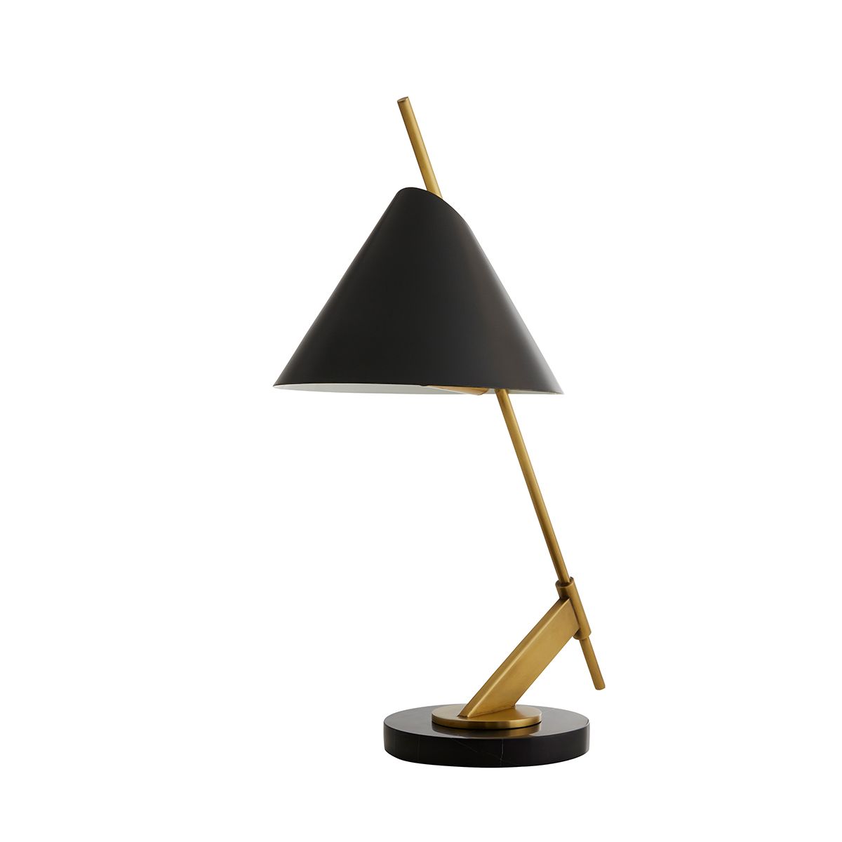 Arteriors Jenkins Tischleuchte 1-flammig in Bronze und Antikmessing