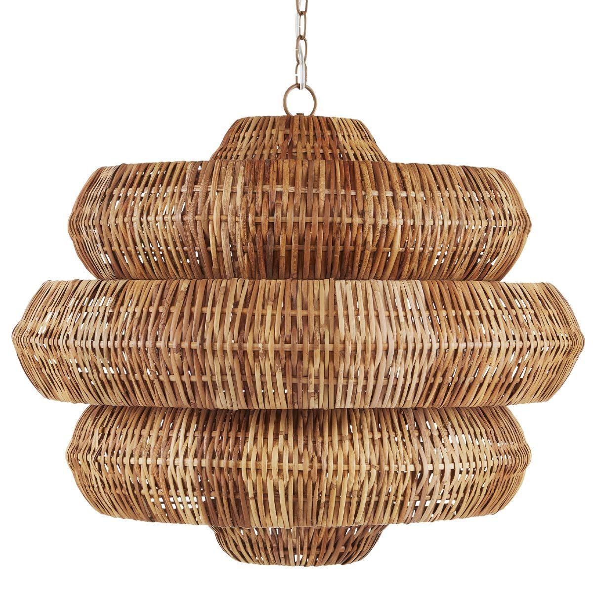 Currey & Company – Antibes Kronleuchter 9-flammig Natur/Beige