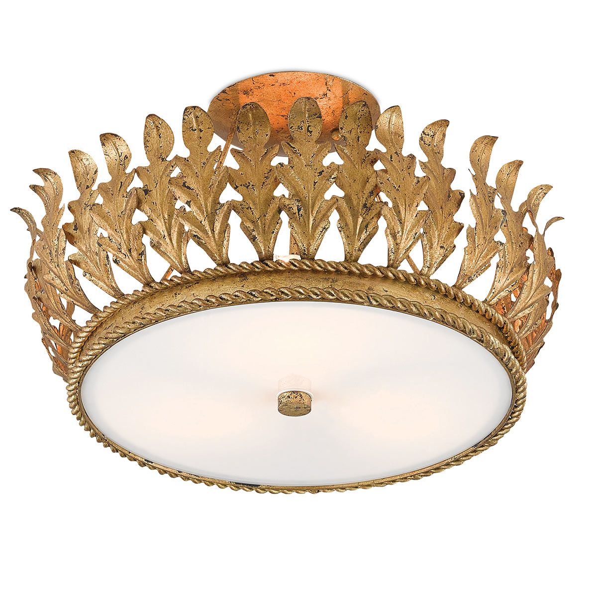 Currey & Company – Biddulph Deckenleuchte 3-flammig Gold