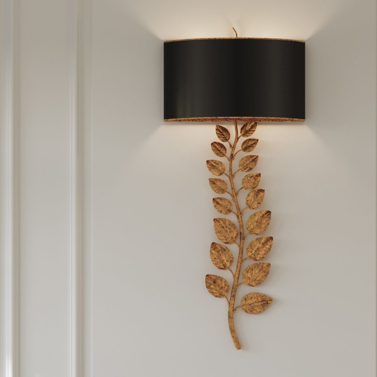 Currey & Company – Birdwood Wandleuchte 2-flammig Rot/Schwarz