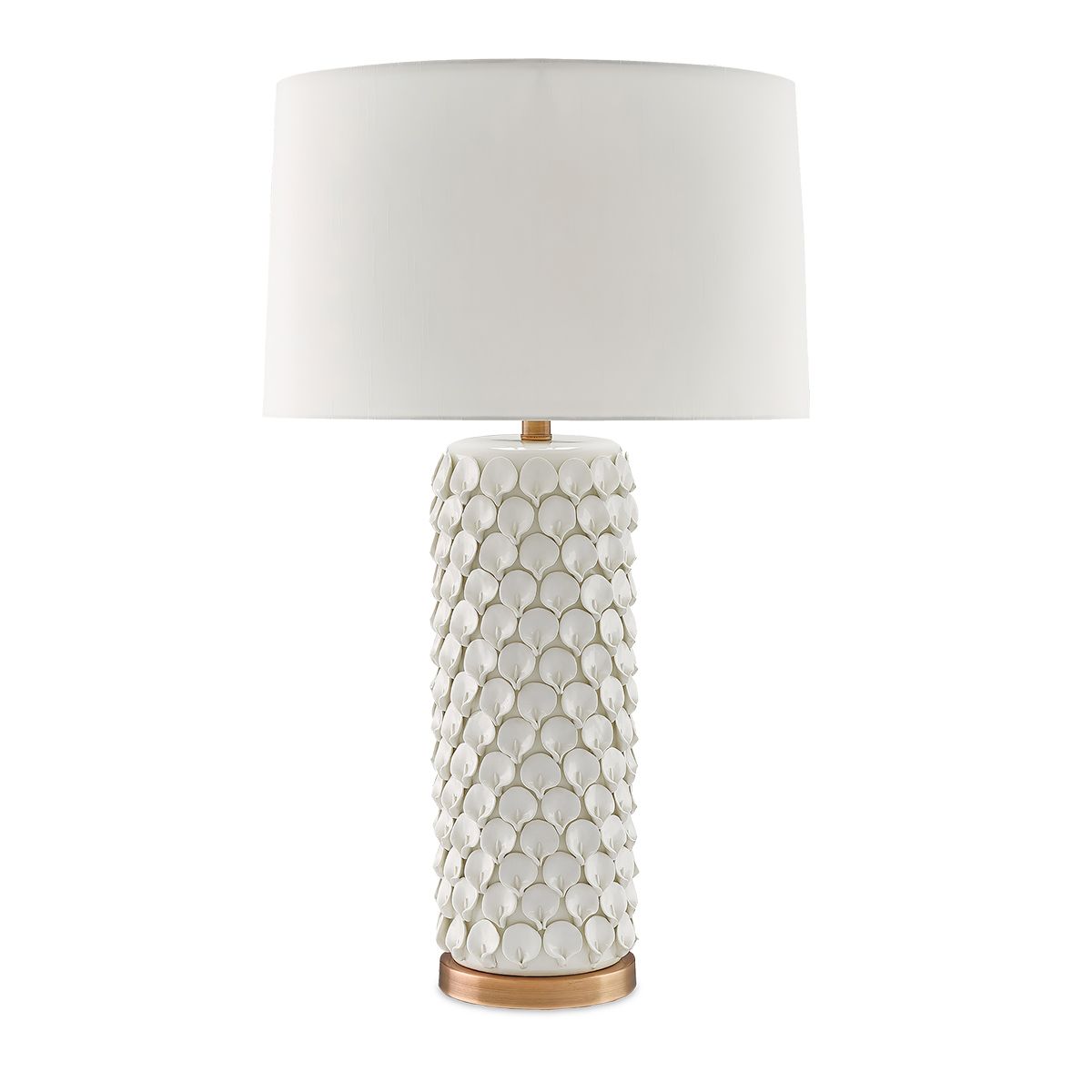 Currey & Company – Calla Lily Tischleuchte 1-flammig Beige/Gold