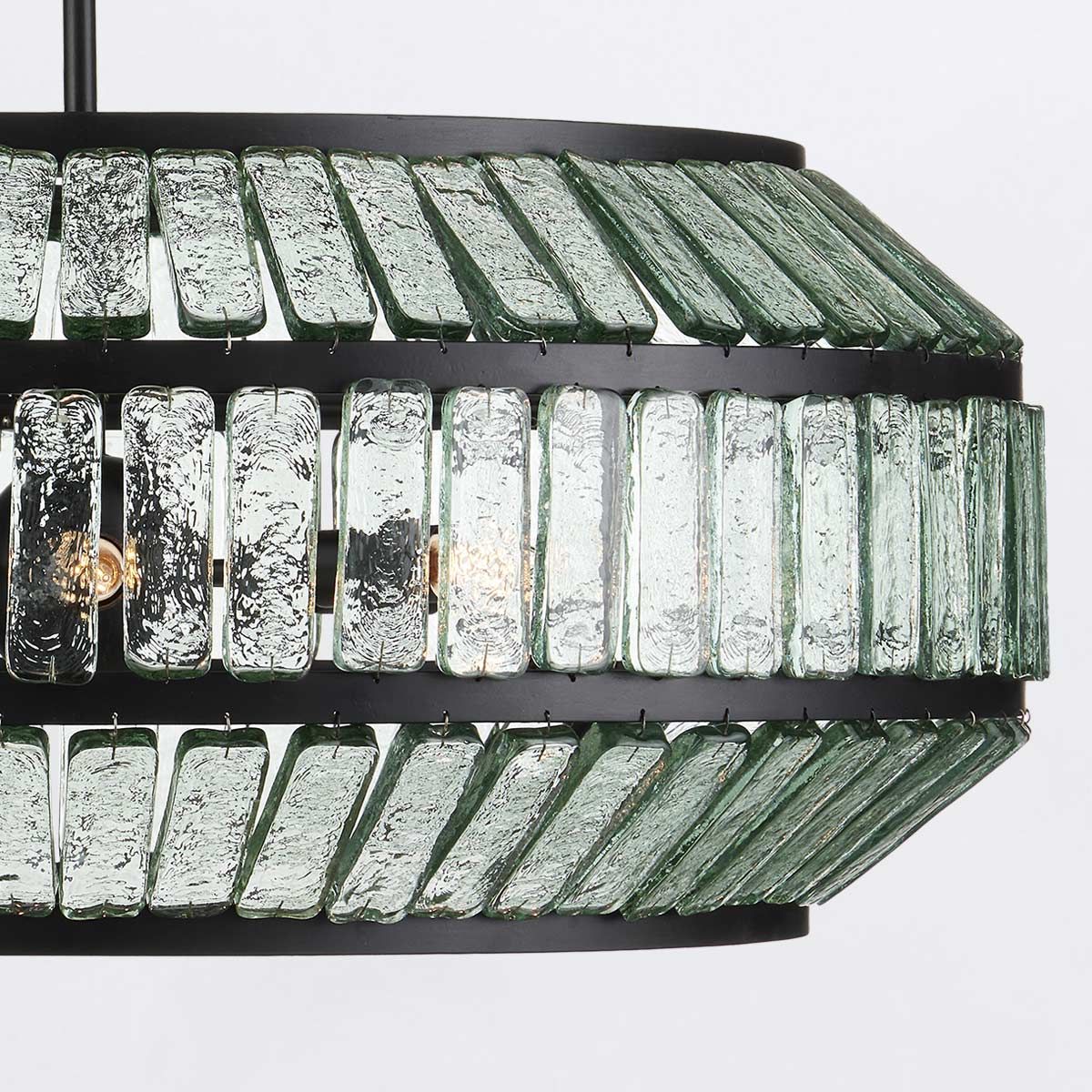 Currey & Company – Centurion Kronleuchter 6-flammig Transparent/Schwarz