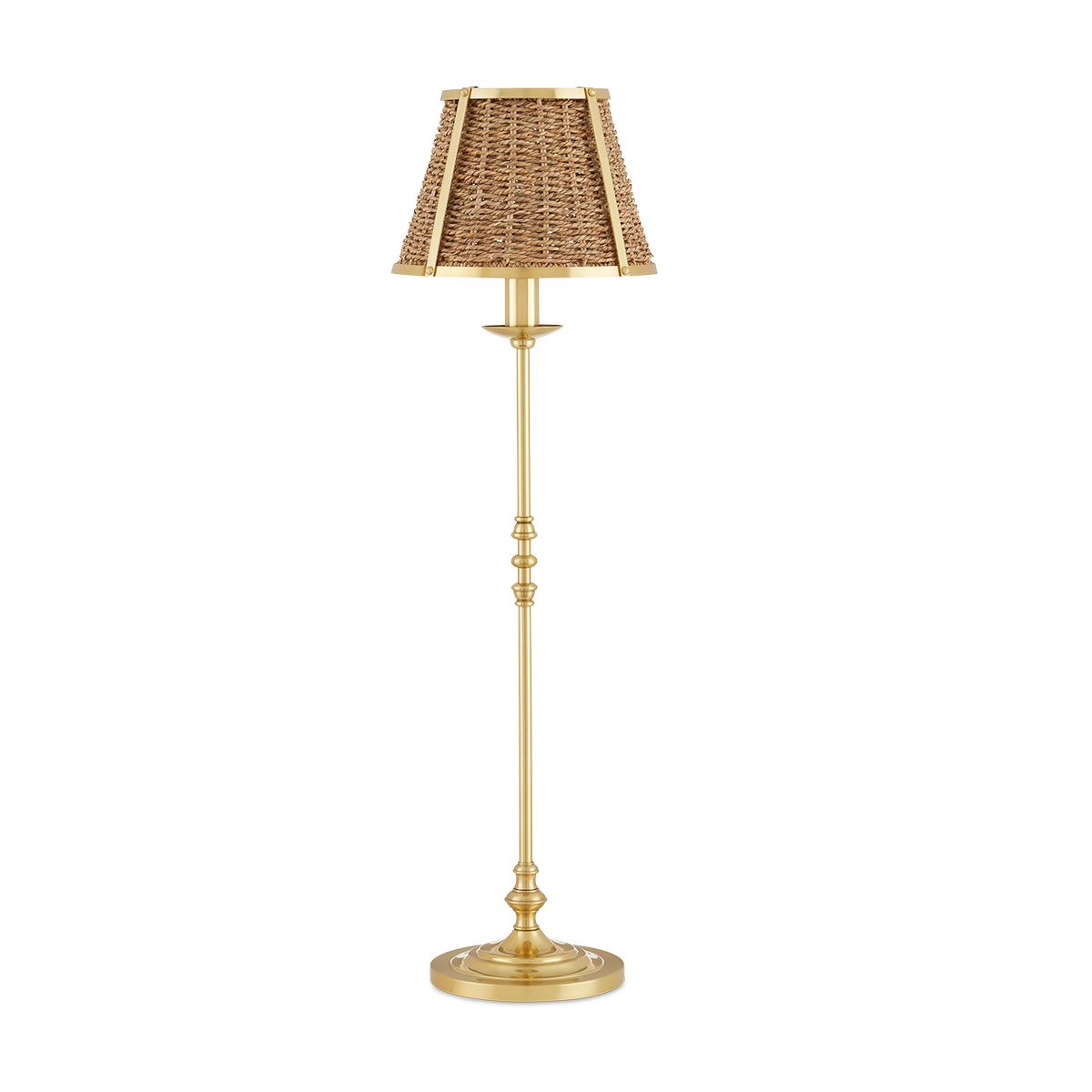 Currey & Company – Deauville Tischleuchte 1-flammig Gold