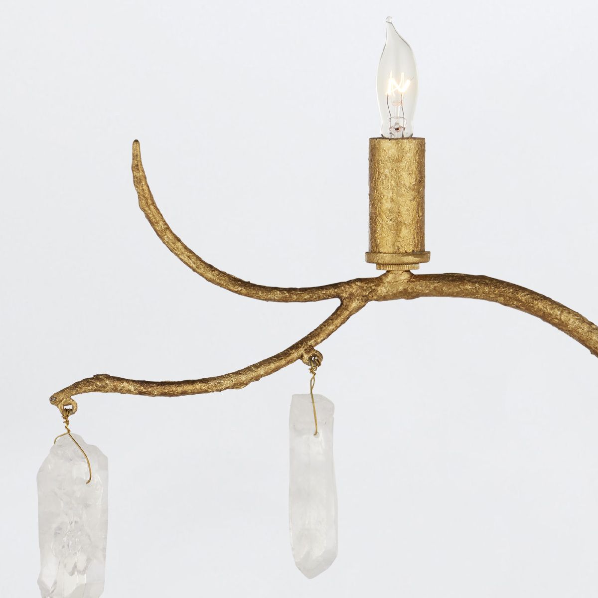 Currey & Company – Forest Light Wandleuchte 5-flammig Gold/Natur