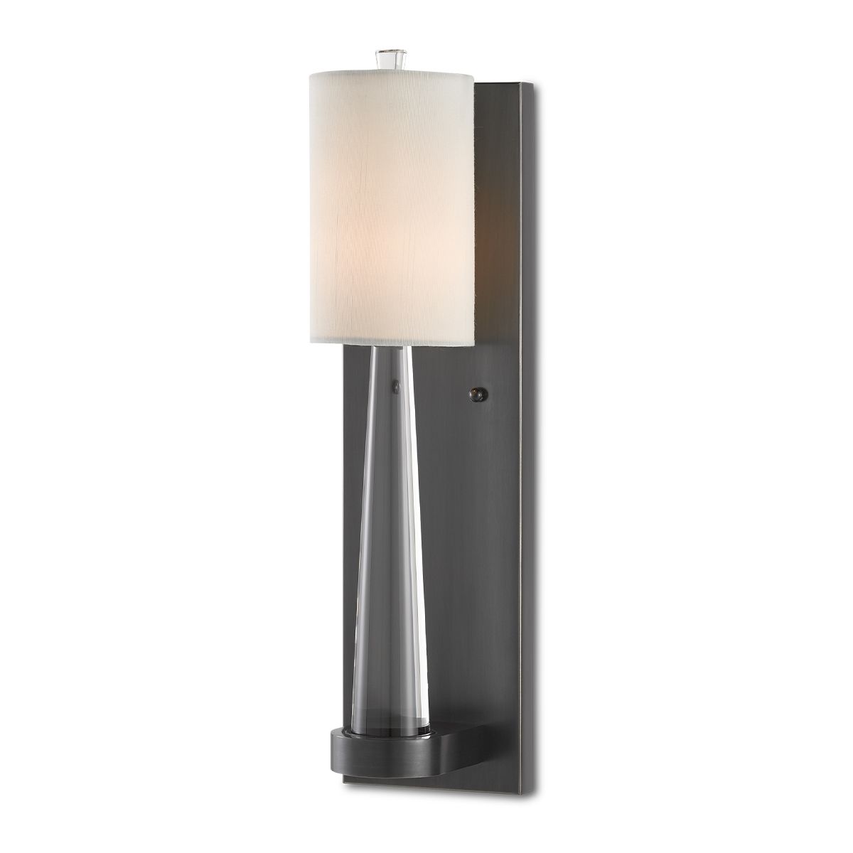 Currey & Company – Junia Wandleuchte 1-flammig Transparent/Bronze