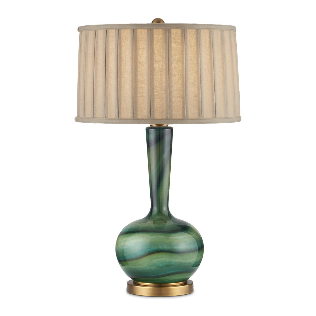 Currey & Company – Lamartine Tischleuchte 1-flammig Gold