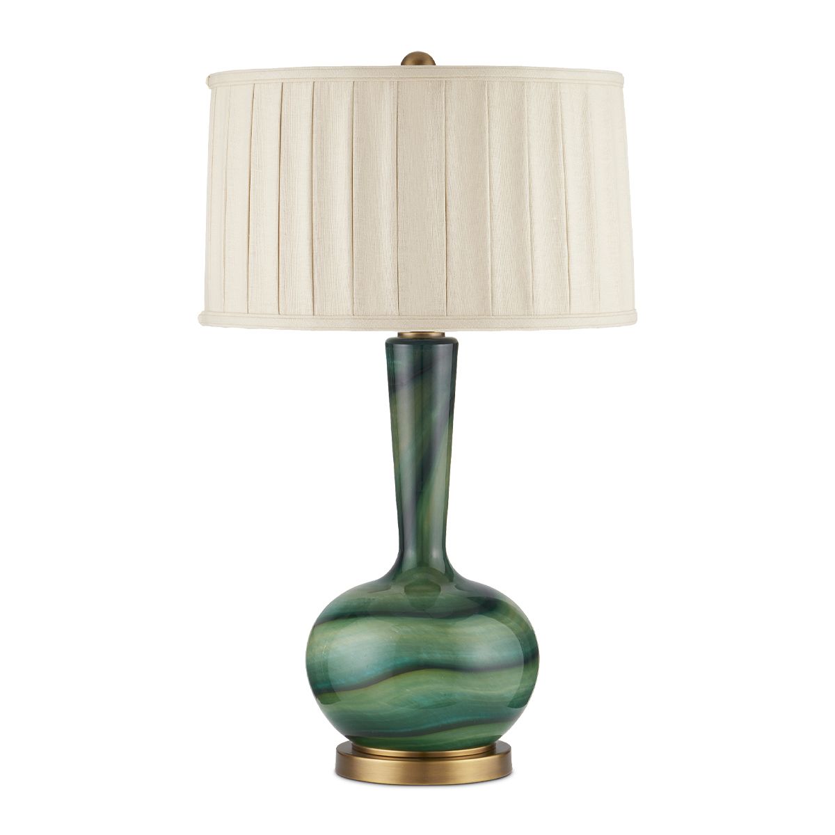 Currey & Company – Lamartine Tischleuchte 1-flammig Gold