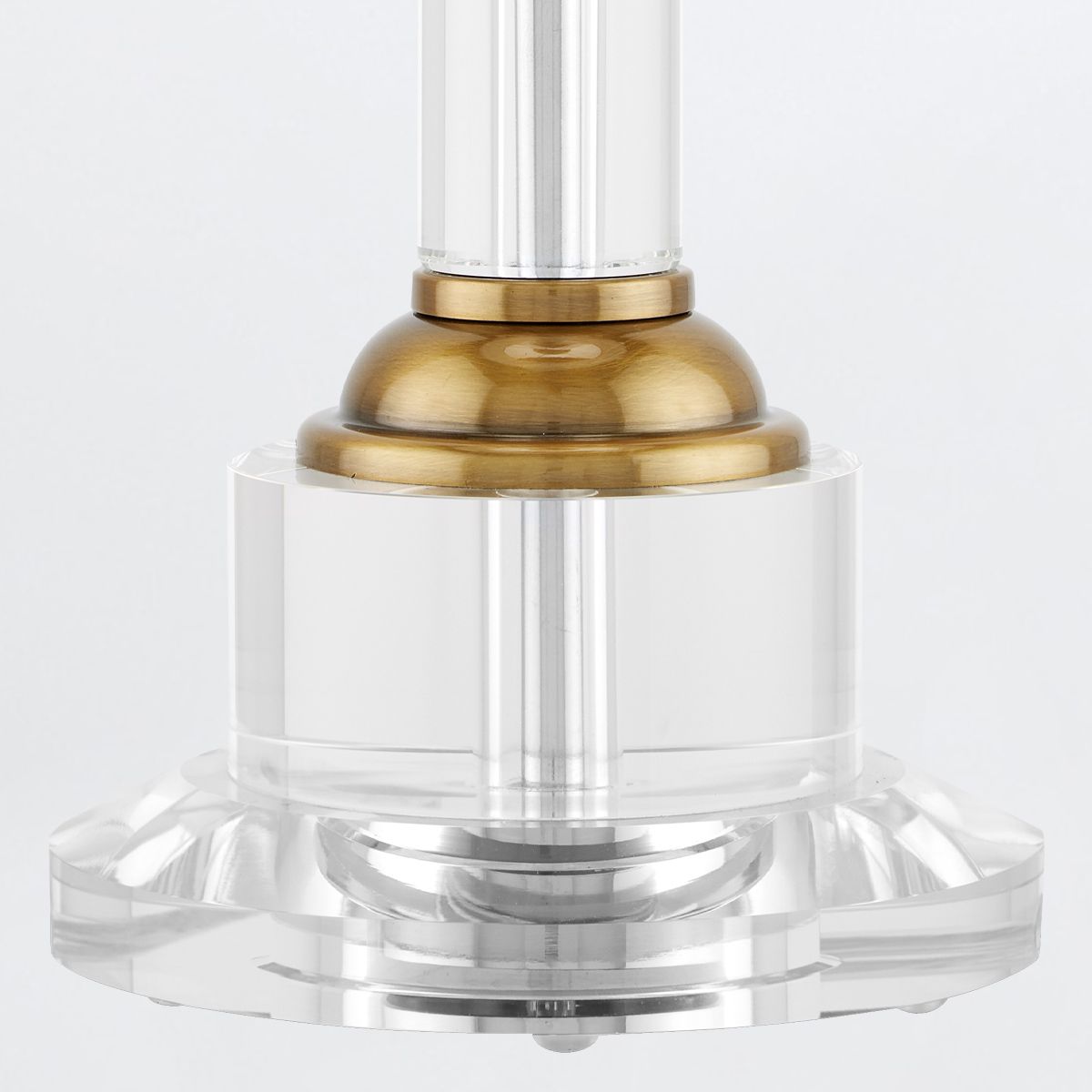 Currey & Company – Lothian Tischleuchte 1-flammig Transparent/Gold