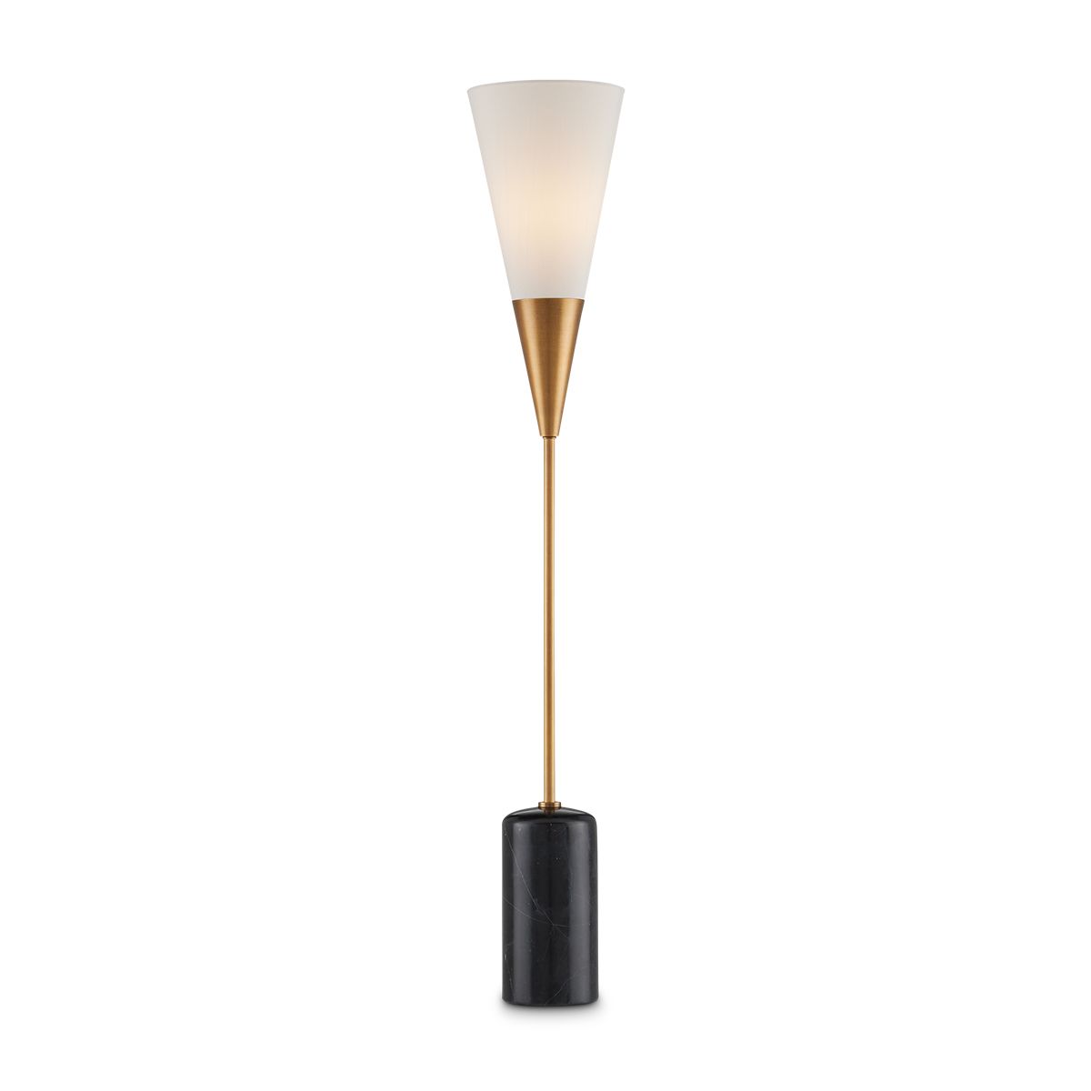 Currey & Company – Martini Tischleuchte 1-flammig Gold/Schwarz