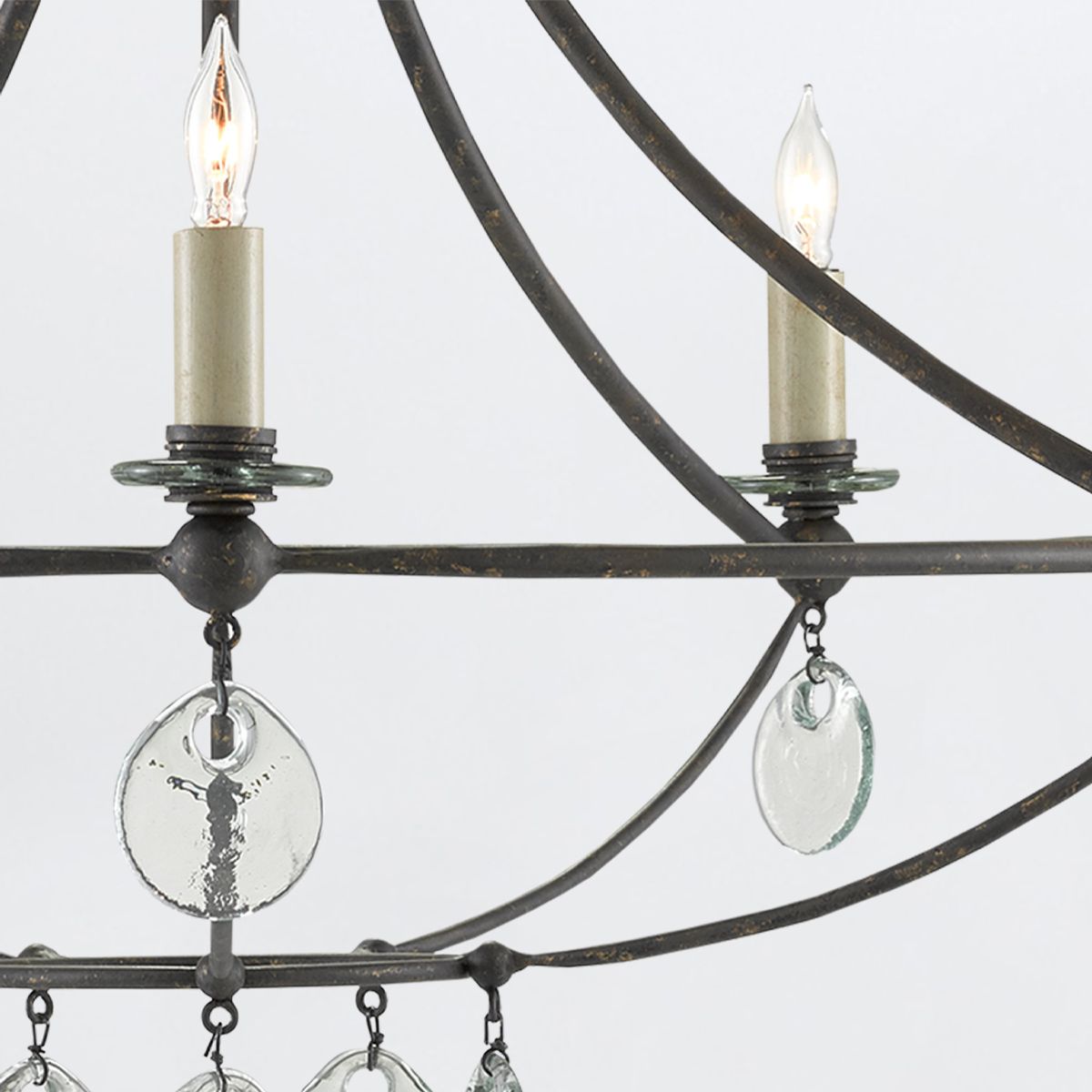 Currey & Company – Novella Kronleuchter 5-flammig Mayfair/Transparent