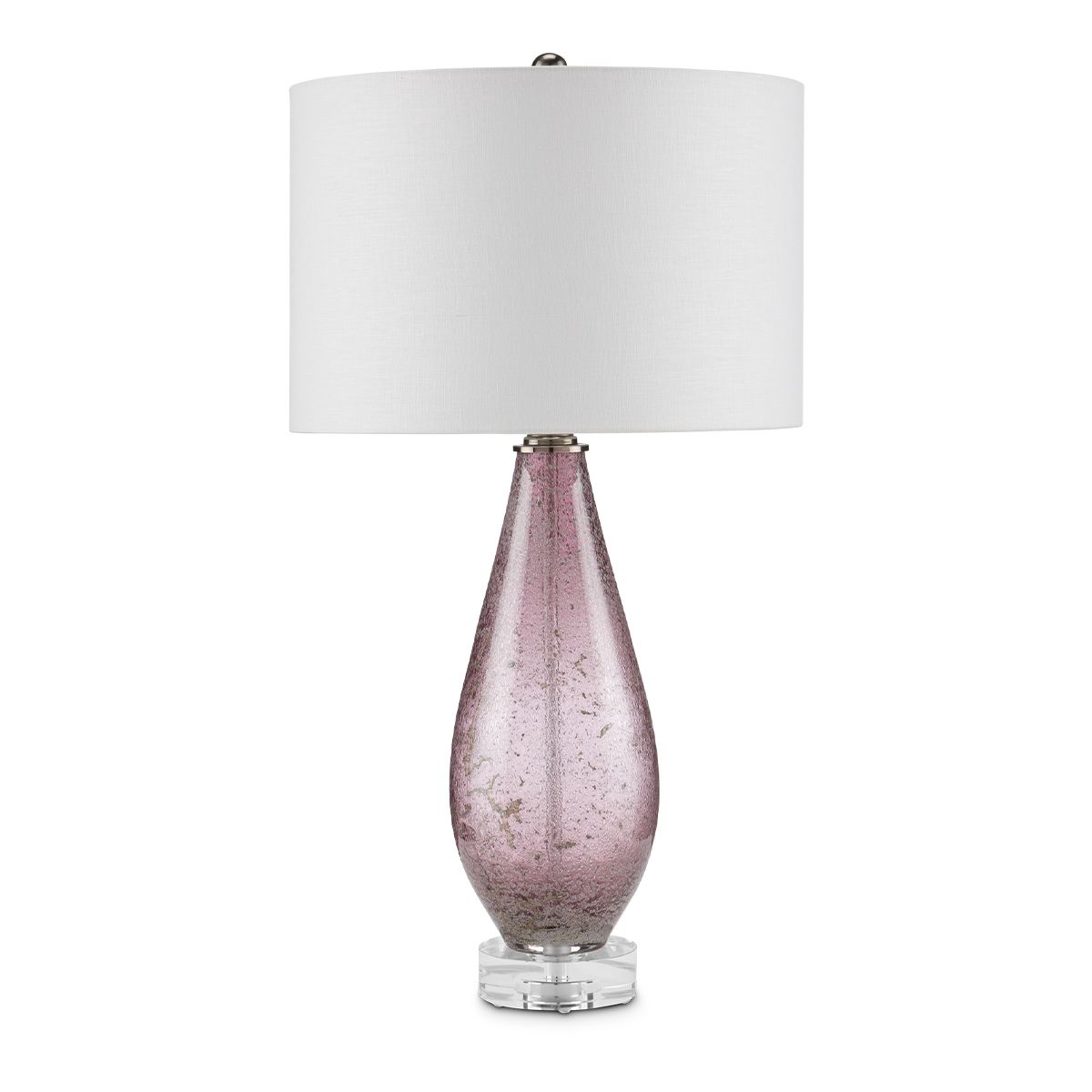Currey & Company – Optimist Tischleuchte 1-flammig Lila