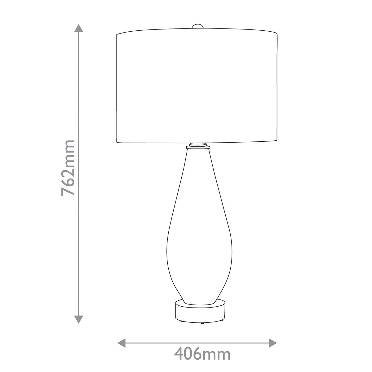 Currey & Company – Optimist Tischleuchte 1-flammig Lila