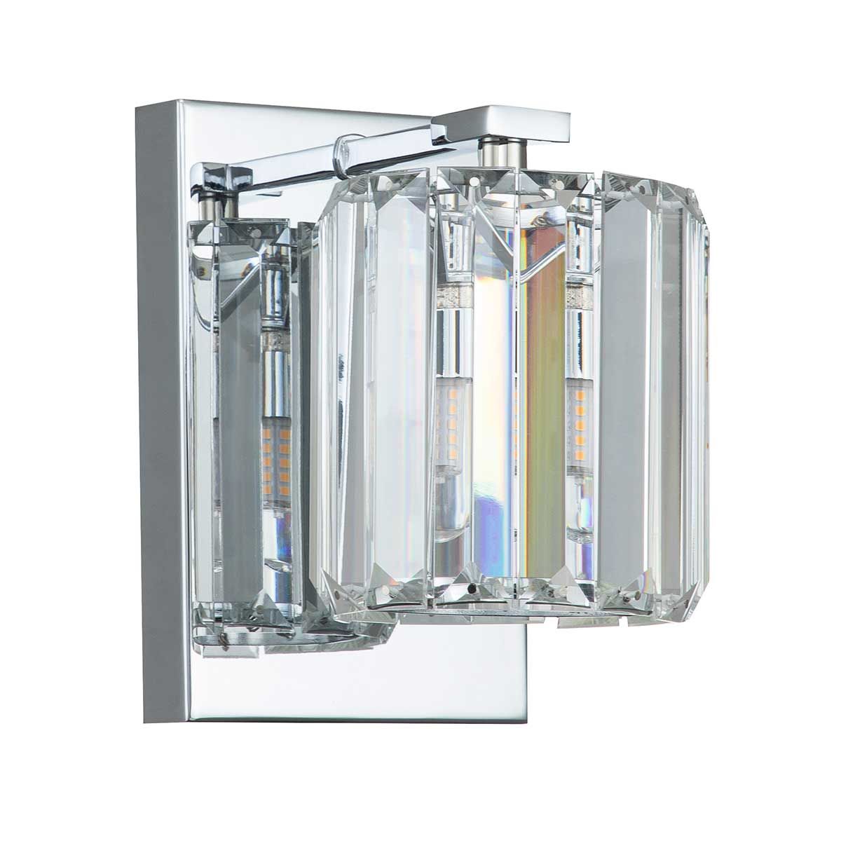 Wandleuchte Divine 1 Licht - Poliertes Chrom