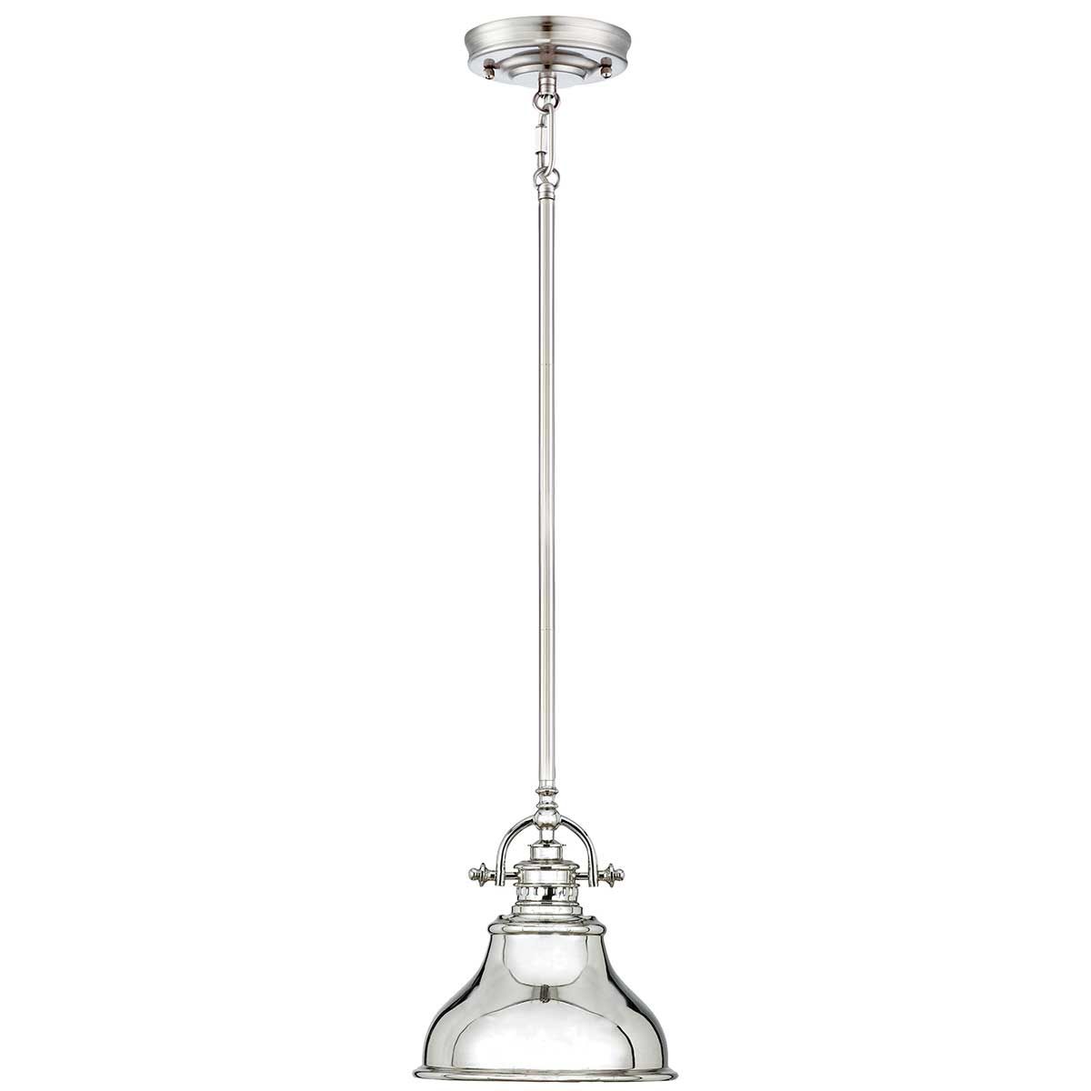 Emery 1-flammige Mini-Pendelleuchte - Imperialsilber