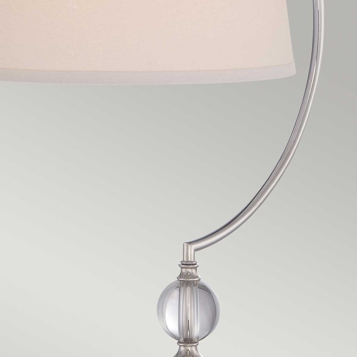 Tischlampe Jenkins mit 1 Licht, poliertes Nickel
