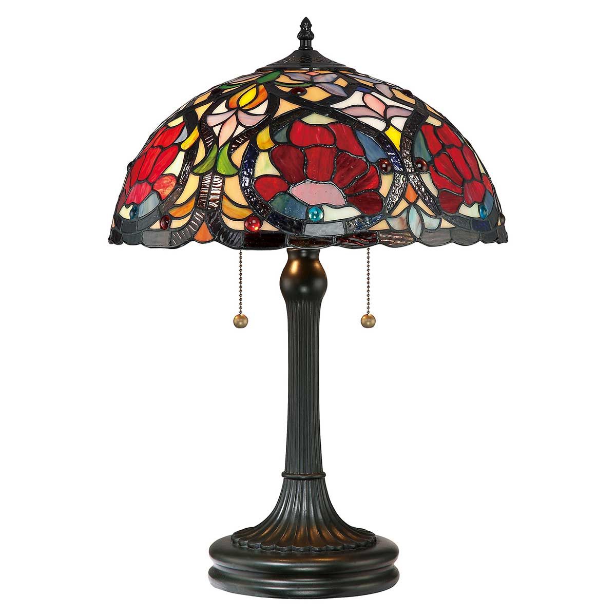 Larissa 2-flammige Tischlampe - Vintage Bronze