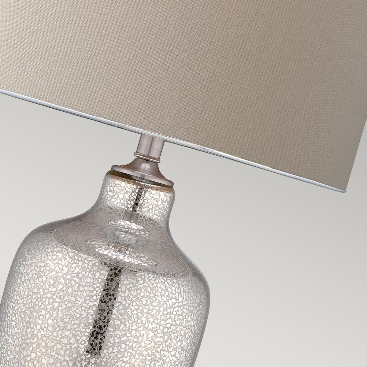 Nicolls 1-flammige Tischlampe - Quecksilberglas