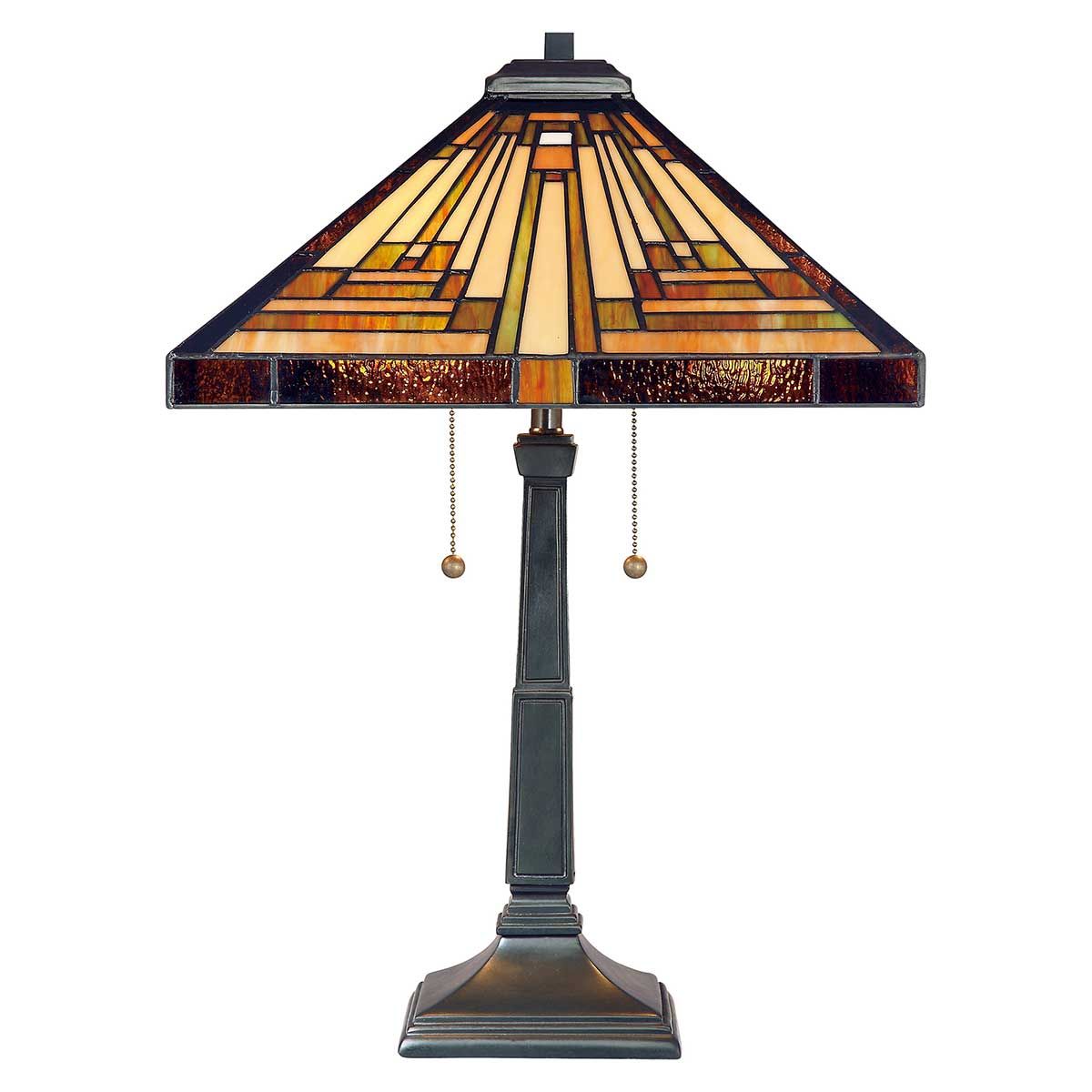 Stephen 2-flammige Tischlampe - Vintage Bronze
