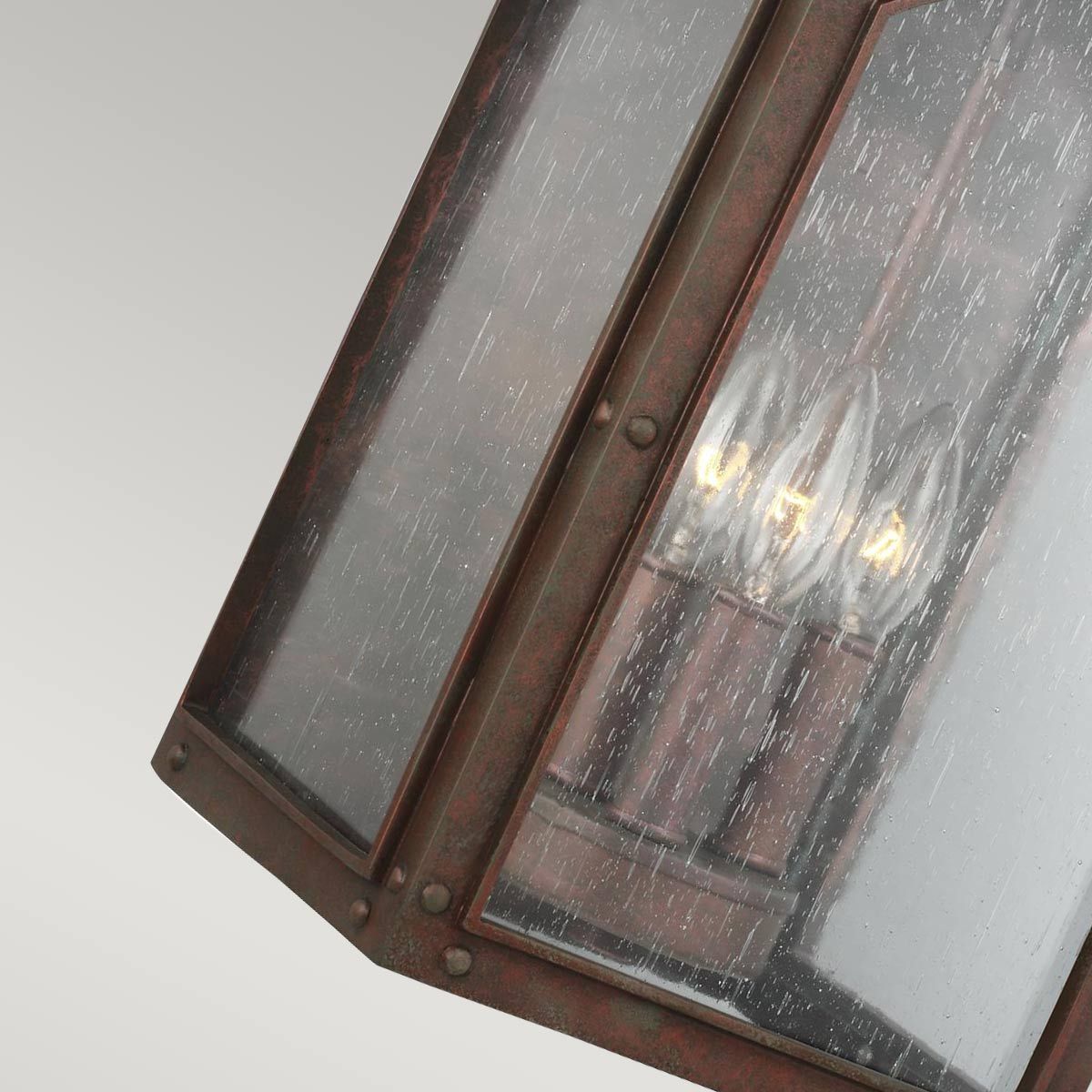 Randhurst 3 - flammige große Wandlaterne - Kupferoxid - Elsteadlighting - FE - RANDHURST - L - CO