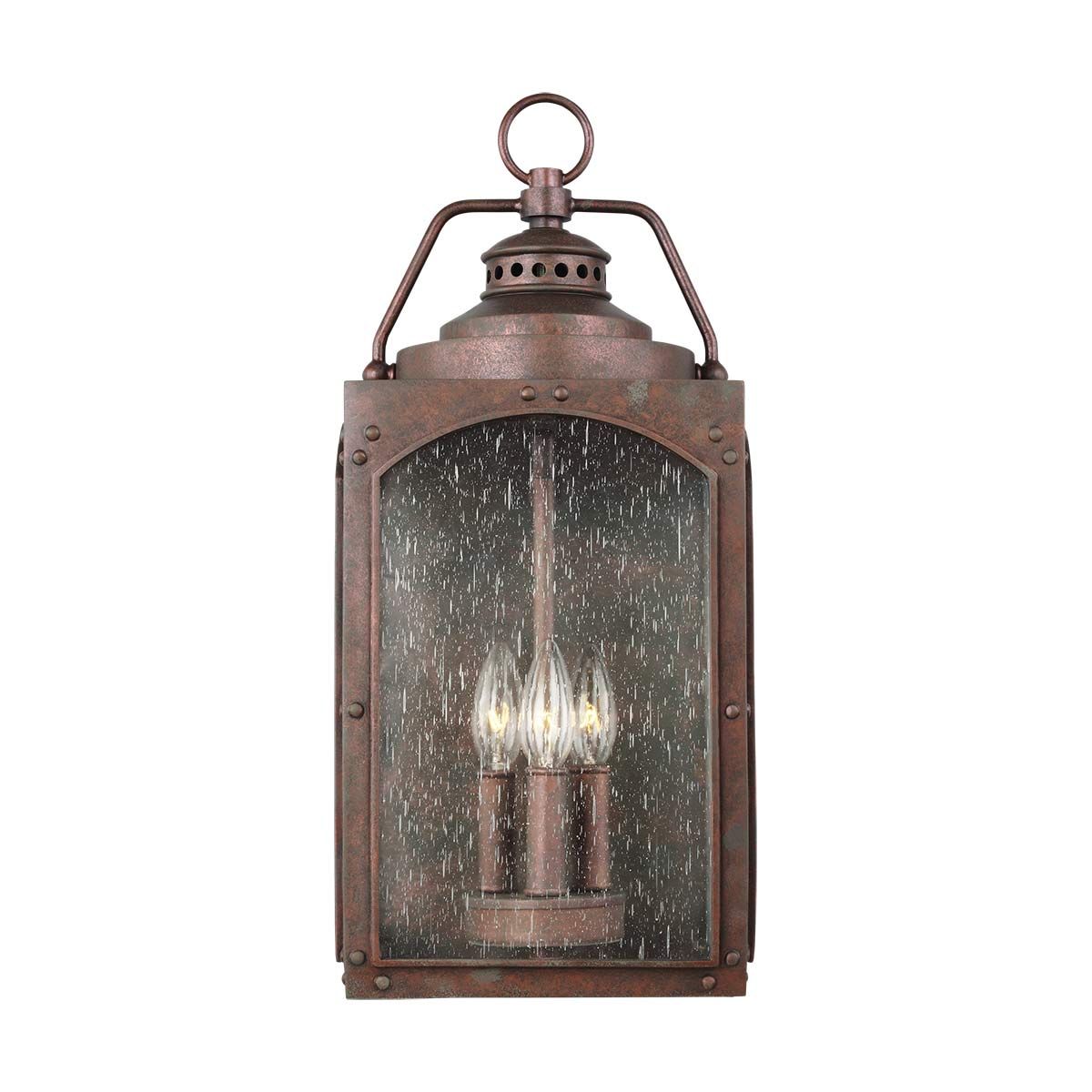 Randhurst 3 - flammige große Wandlaterne - Kupferoxid - Elsteadlighting - FE - RANDHURST - L - CO