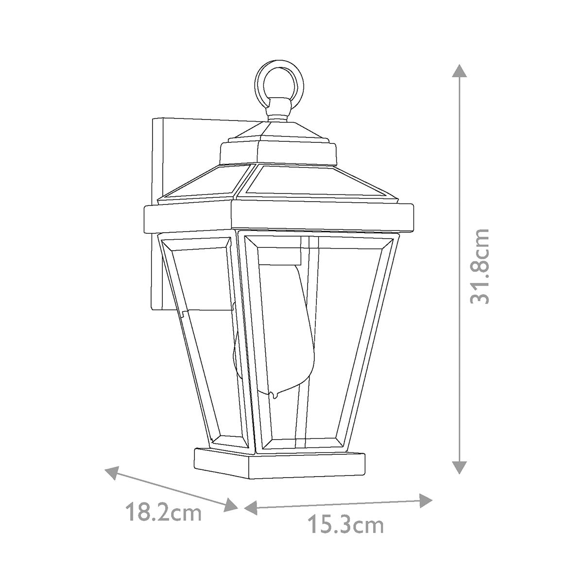 Ravine kleine Wandlaterne - Western Bronze - Elsteadlighting - QZ - RAVINE2 - S