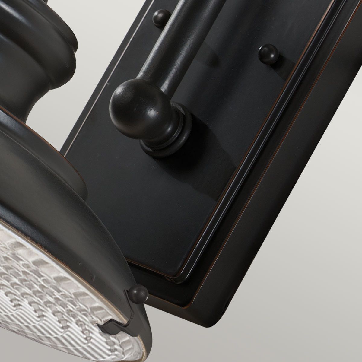Redding Station 1 - flammige mittelgroße Wandlaterne – Restaurierungsbronze - Elsteadlighting - FE - REDDING2 - M - RB