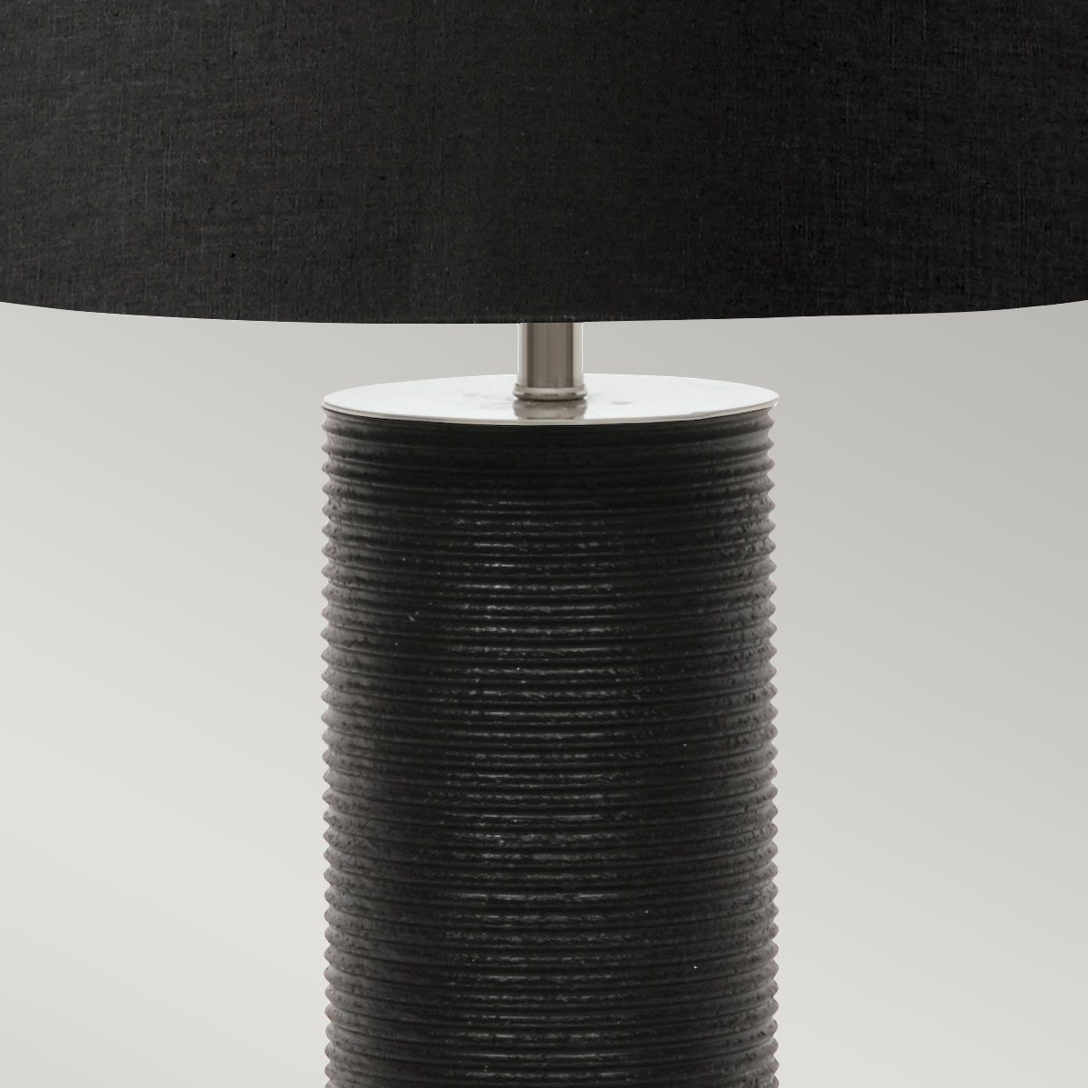 Ripple 1-flammige Tischlampe - Schwarz