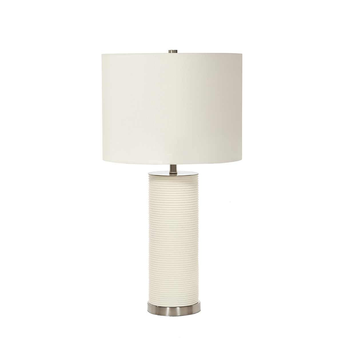 Ripple 1-flammige Tischlampe - Weiß