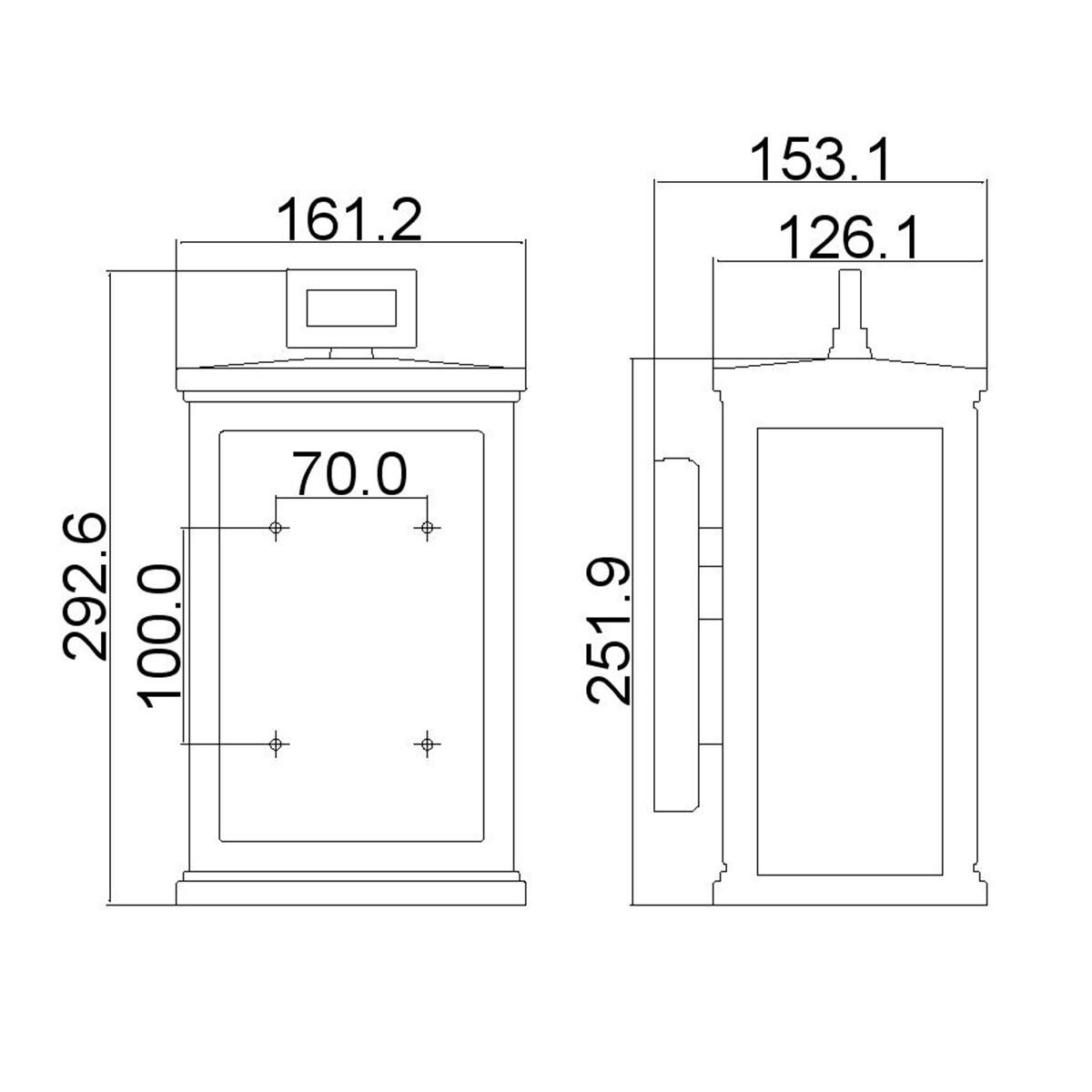 Roscoe 1 - flammige kleine Wandlaterne - Strukturiertes Schwarz - Elsteadlighting - FE - ROSCOE - S