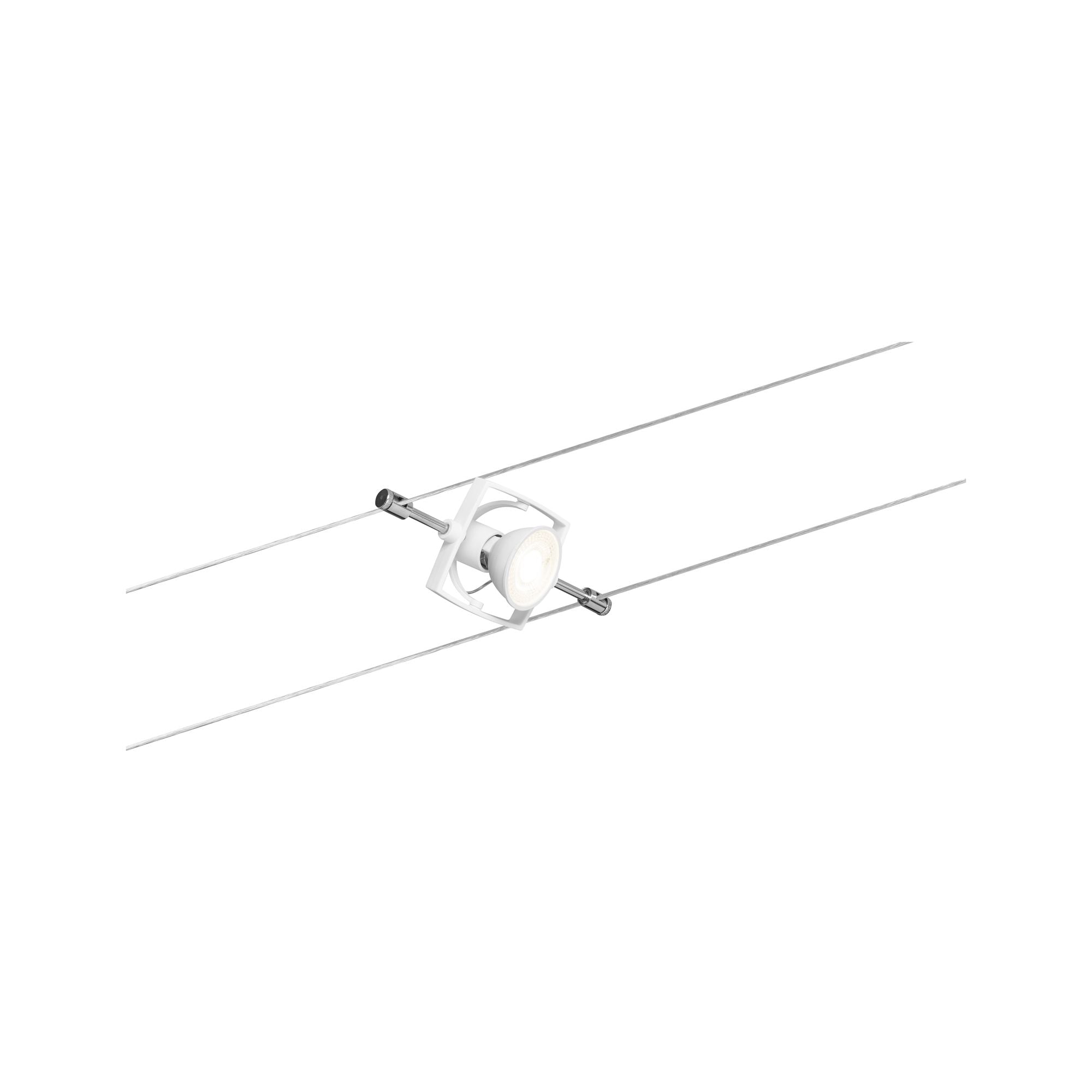 Seilsystem Mac II Basisset GU5,3 max. 5x10W dimmbar 230/12V Weiß - Paulmann - 94134