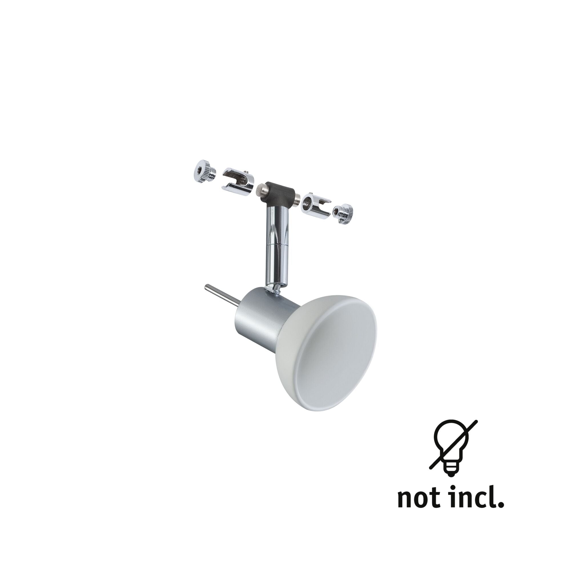 Seilsystem Sheela Einzelspot GU5,3 max. 10W dimmbar 12V Chrom matt/Opal - Paulmann - 94131